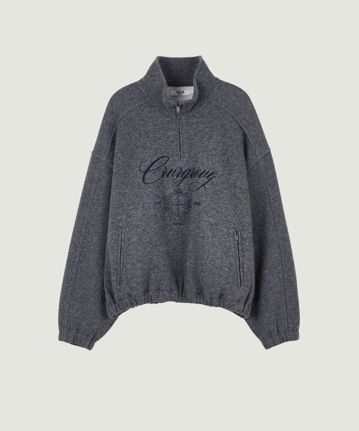 그로브(GROVE) PARKER HALF ZIP-UP (CHARCOAL)
