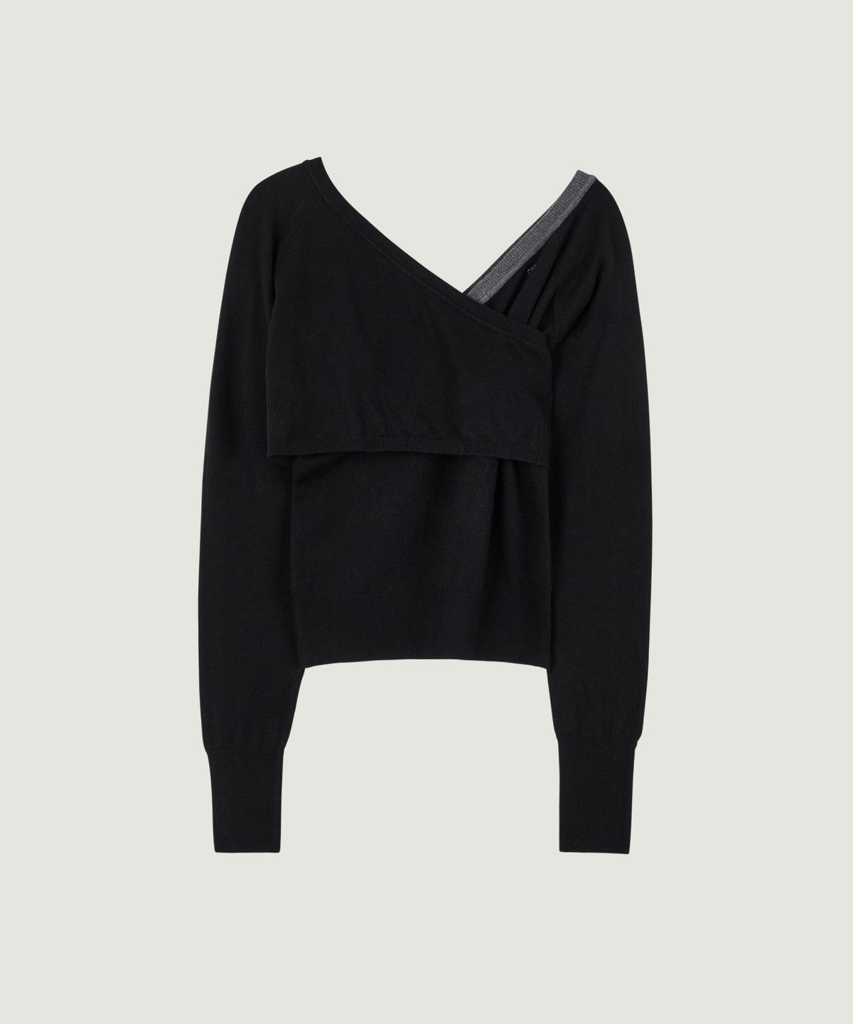 그로브(GROVE) SERENA LAYERED KNIT (BLACK)
