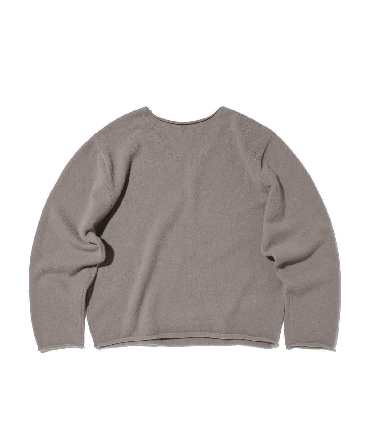 스웨이드(SUADE) V NECK ROLLED KNIT [GRAY]