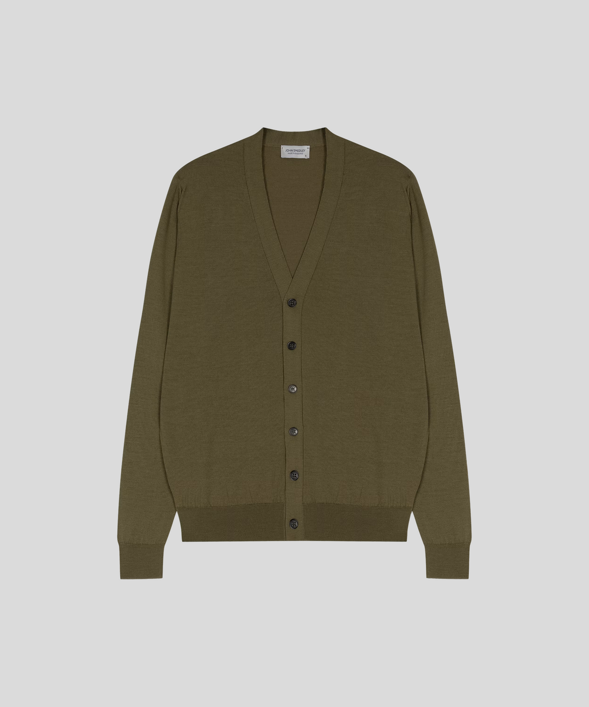 존 스메들리(JOHN SMEDLEY) BRADRICK Extra Fine Merino Wool Standard Fit V-Neck Cardigan Seasonal 2 Colors