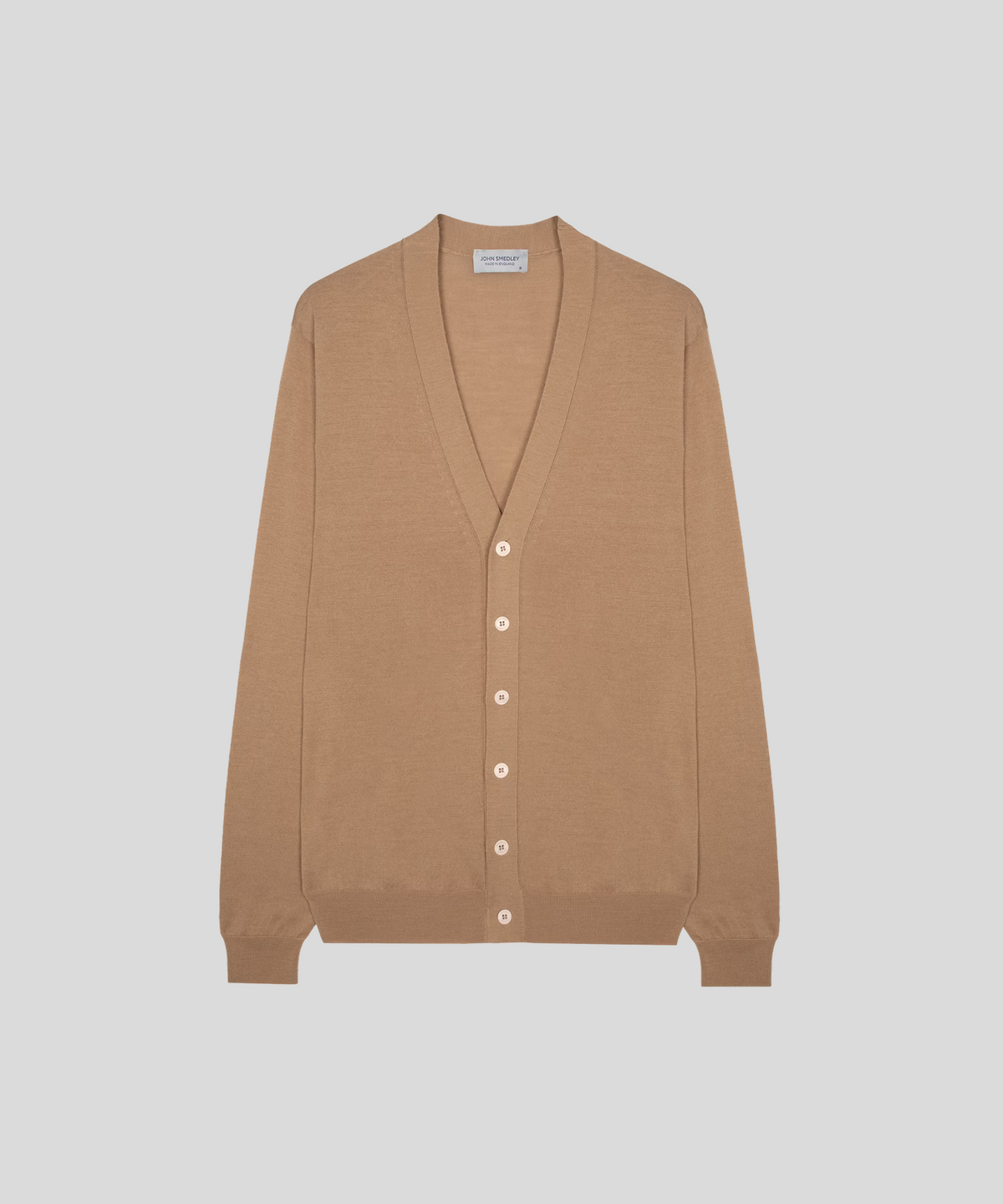 존 스메들리(JOHN SMEDLEY) BRADRICK Extra Fine Merino Wool Standard Fit V-Neck Cardigan Seasonal 2 Colors