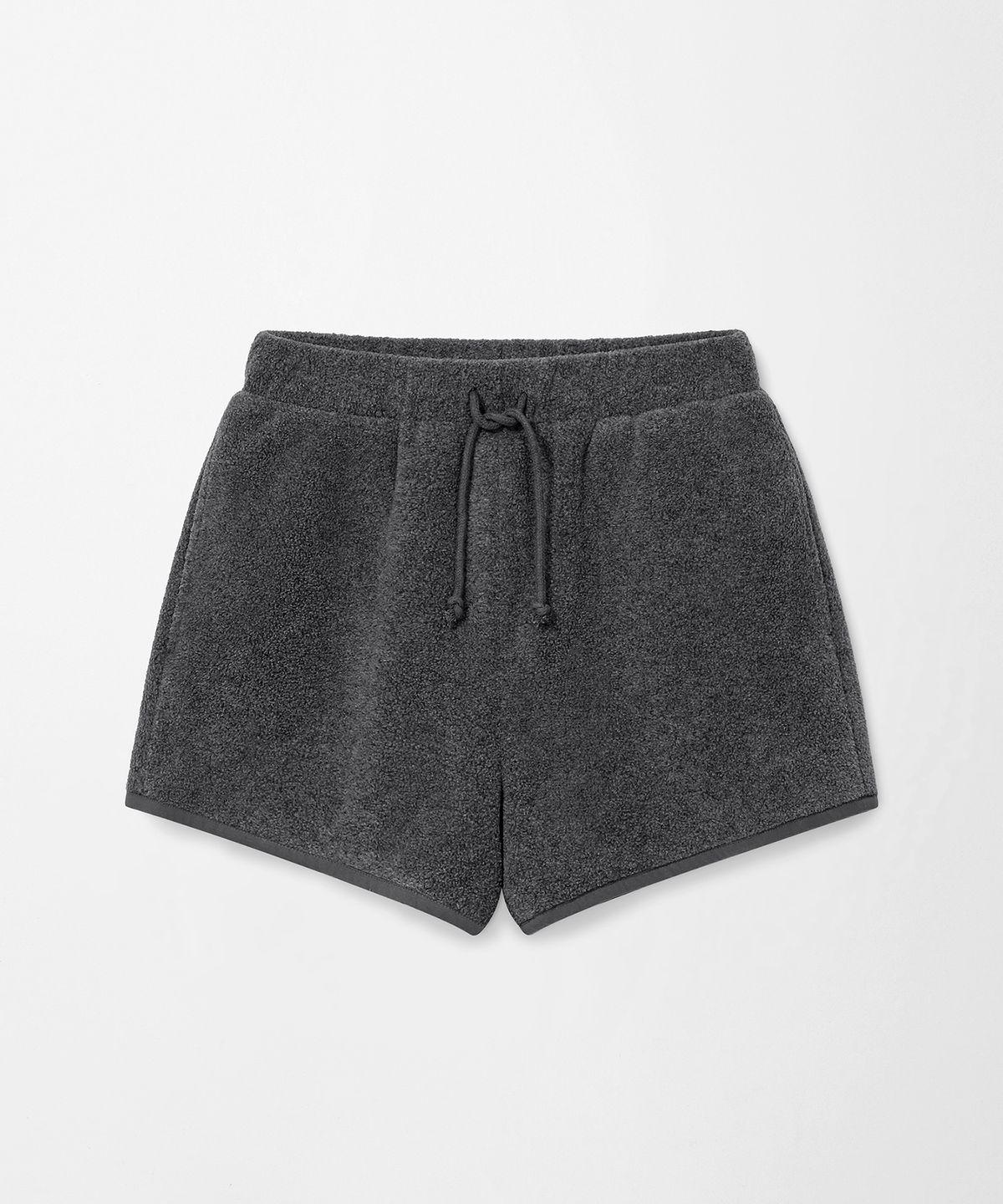 몽돌(MONGDOL) 플리스 밴딩 쇼츠 차콜 MDPT085CHARCOAL