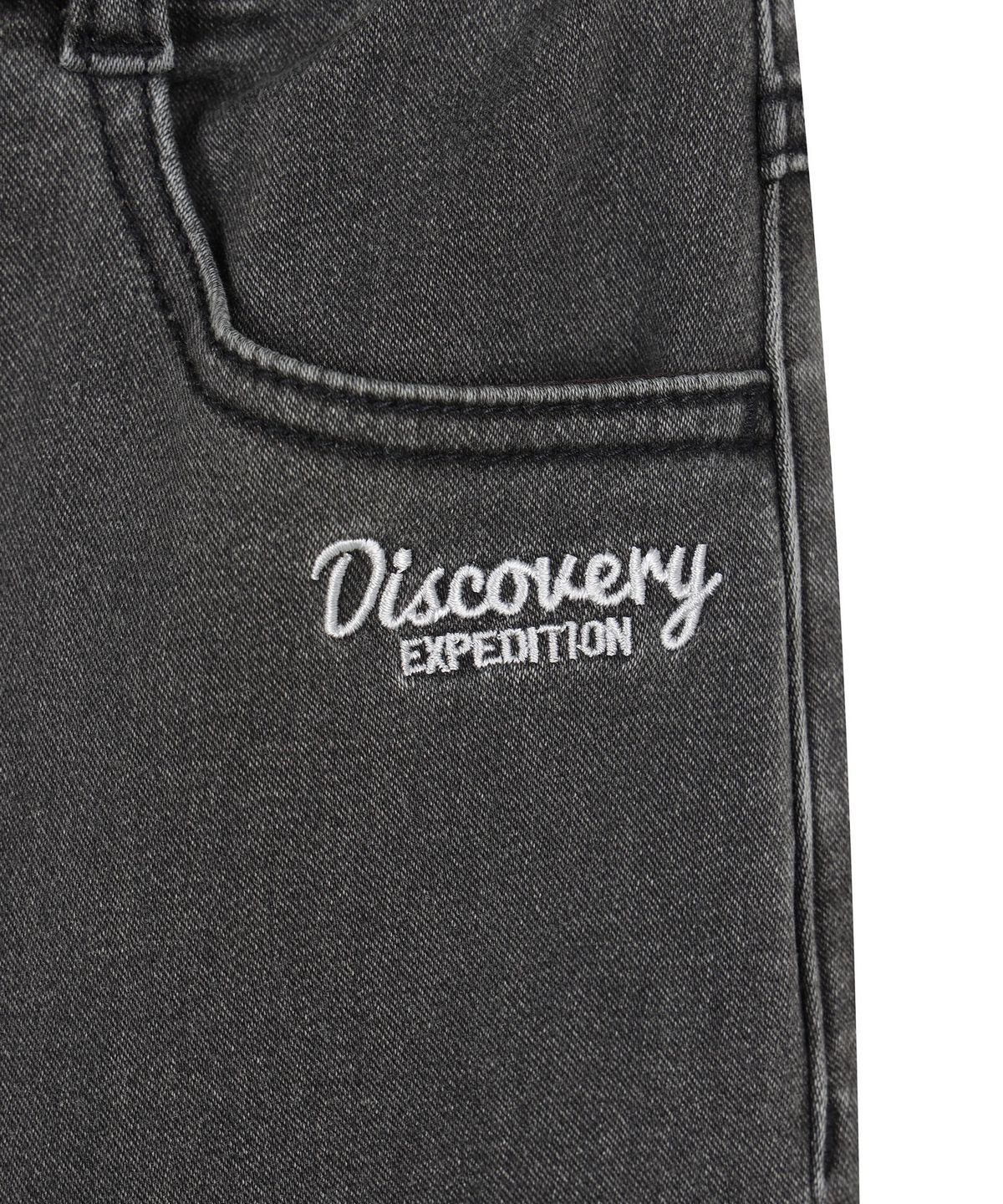 디스커버리 키즈(DISCOVERY KIDS) 여아 져지 데님 기모 팬츠 (BLACK)