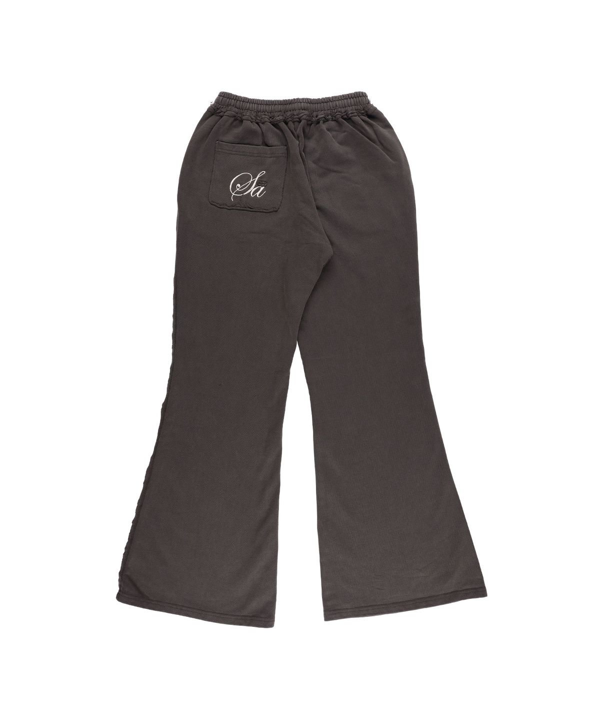 샌드뮤지엄(SAND MUSEUM) WASHED CUT OFF SWEAT PANTS [Charcoal]