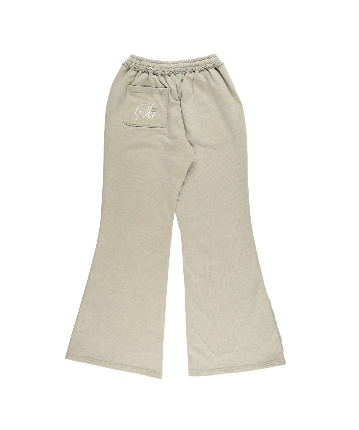 샌드뮤지엄(SAND MUSEUM) WASHED CUT OFF SWEAT PANTS [Olive]