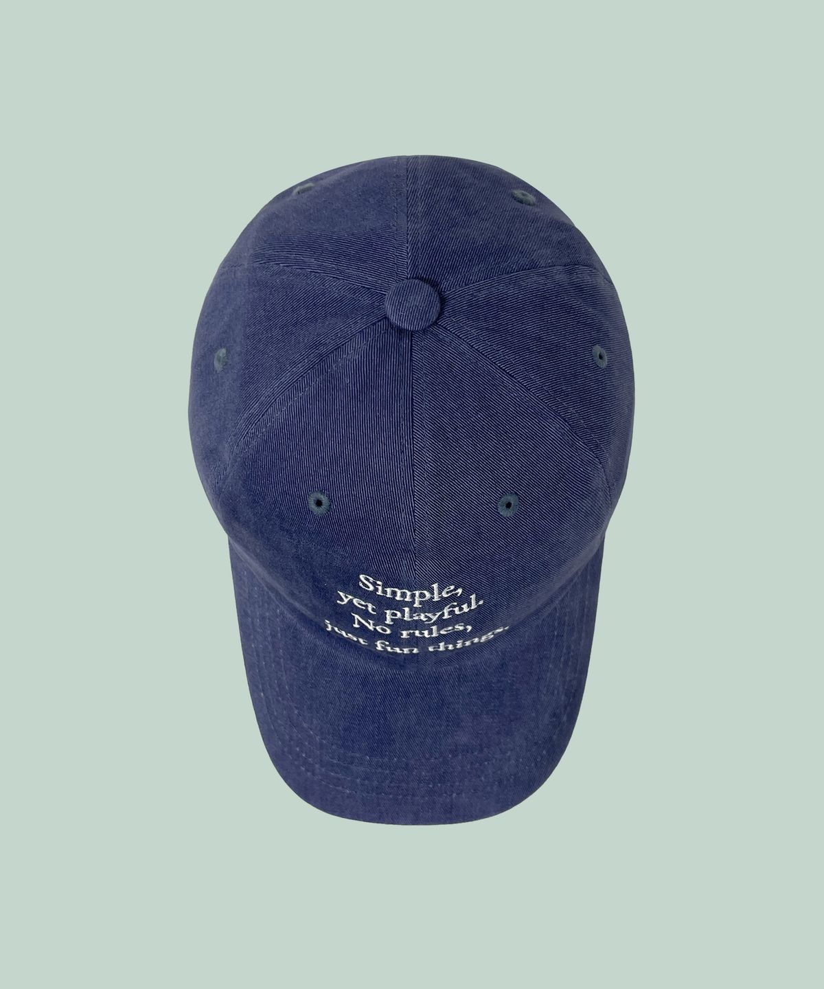 마우그(MAUG) 헤일로 레터링 볼캡 블루