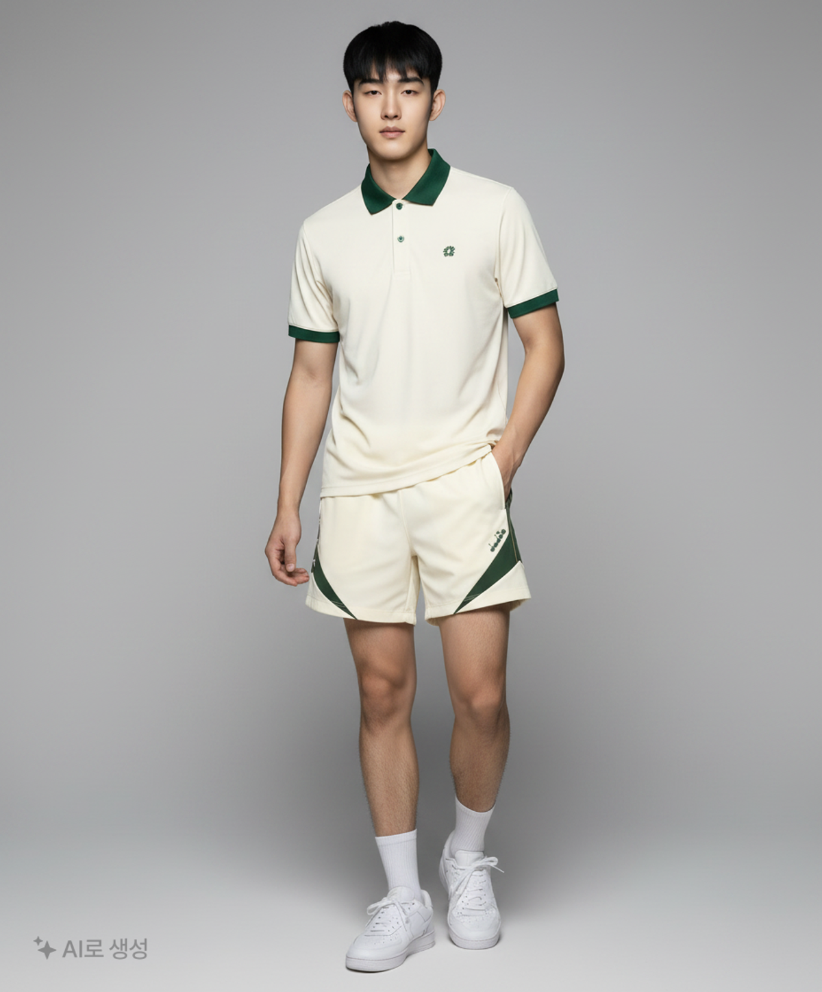 디아도라(diadora) 그랜드슬램 테니스 반바지 LIGHT LIME 80