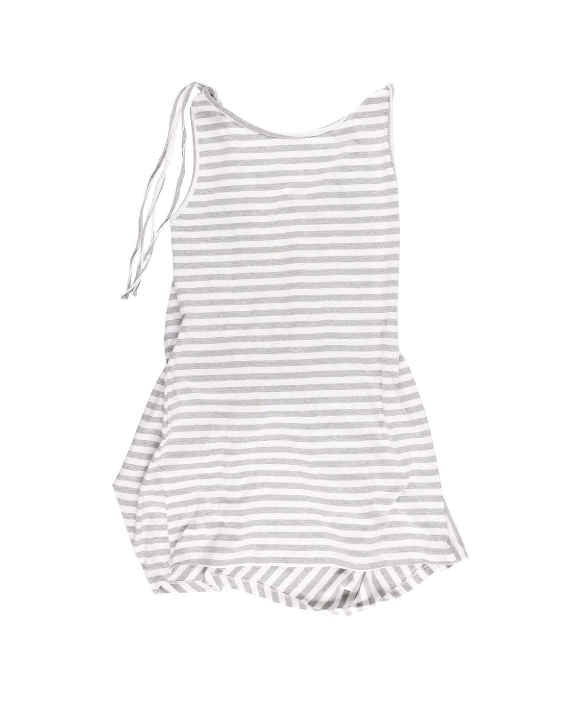 샌드뮤지엄(SAND MUSEUM) TIE LAYERED DRESS [Stripe Gray]