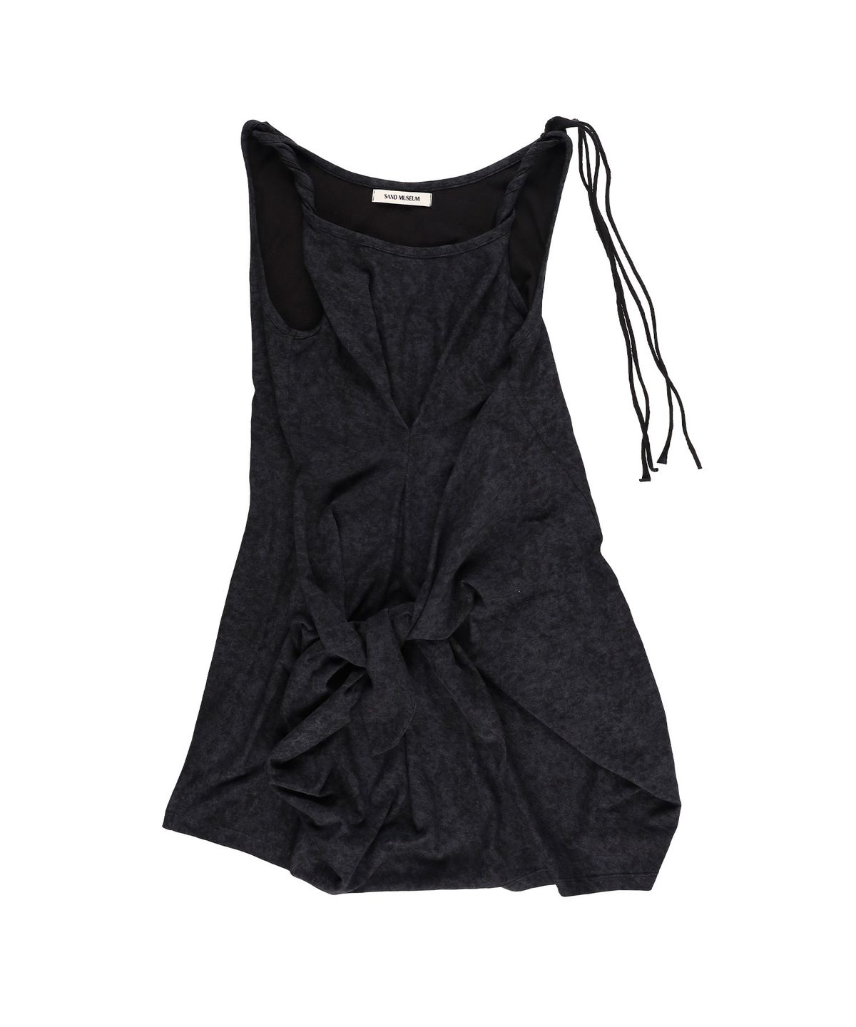 샌드뮤지엄(SAND MUSEUM) TIE LAYERED DRESS [Black]