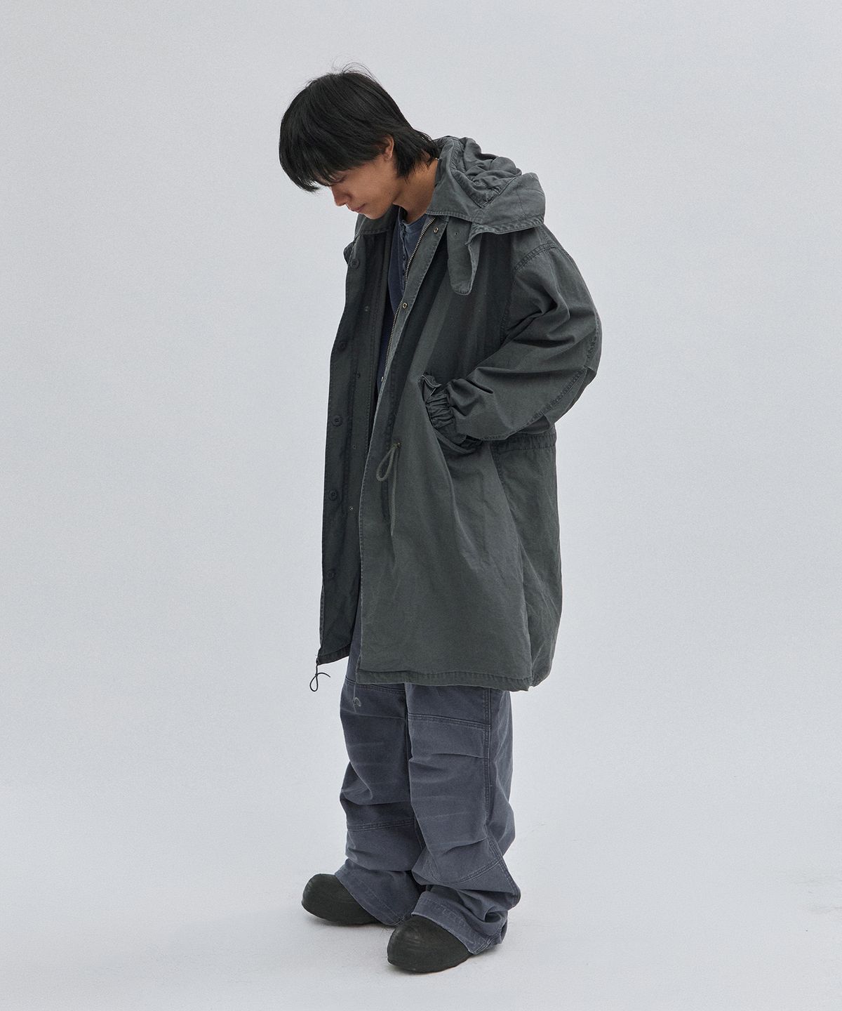 스웨이드(SUADE) FISHTAIL JACKET [CHARCOAL GRAY]