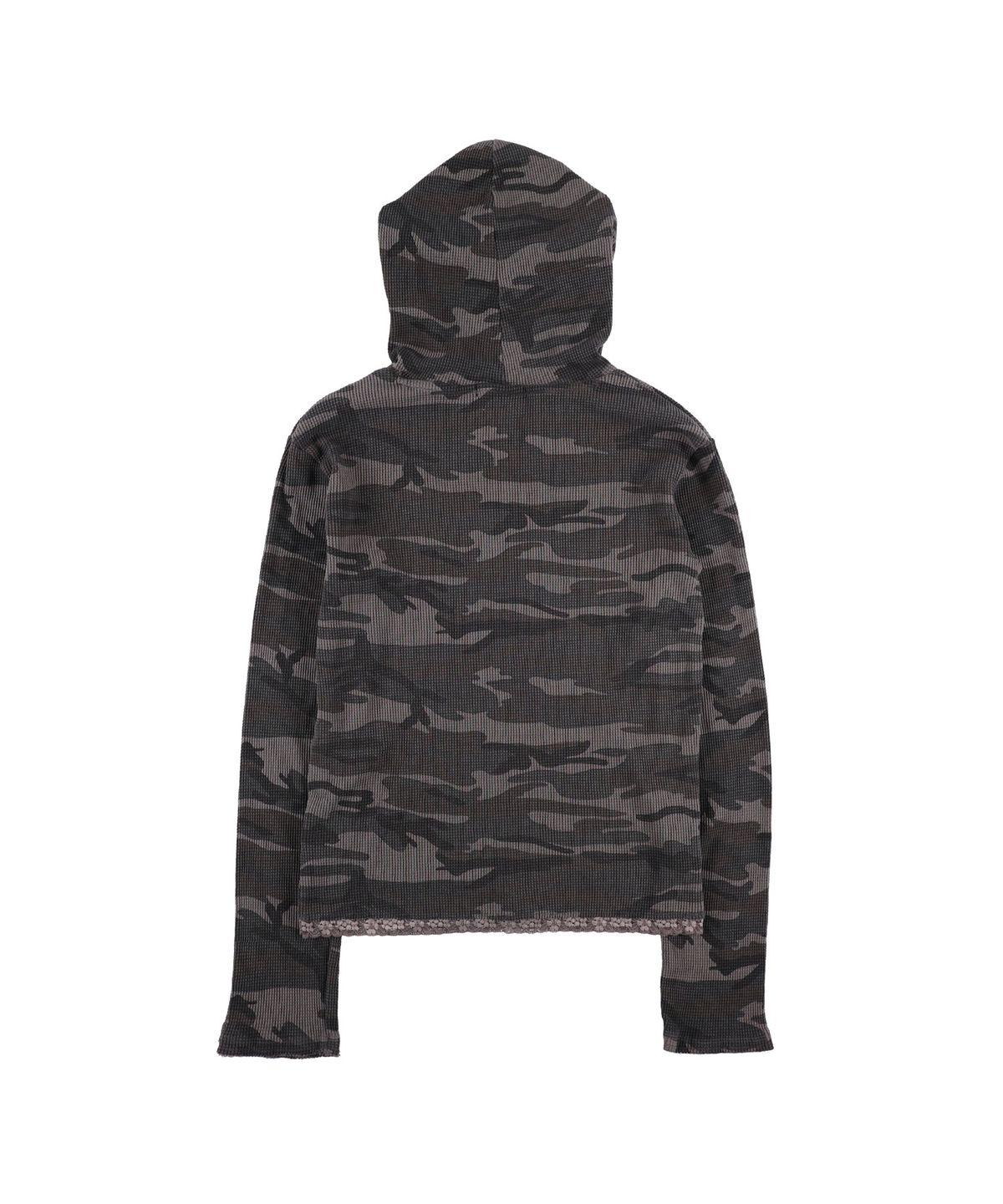 샌드뮤지엄(SAND MUSEUM) LACE WAFFLE HOODIE [Camo Charcoal]