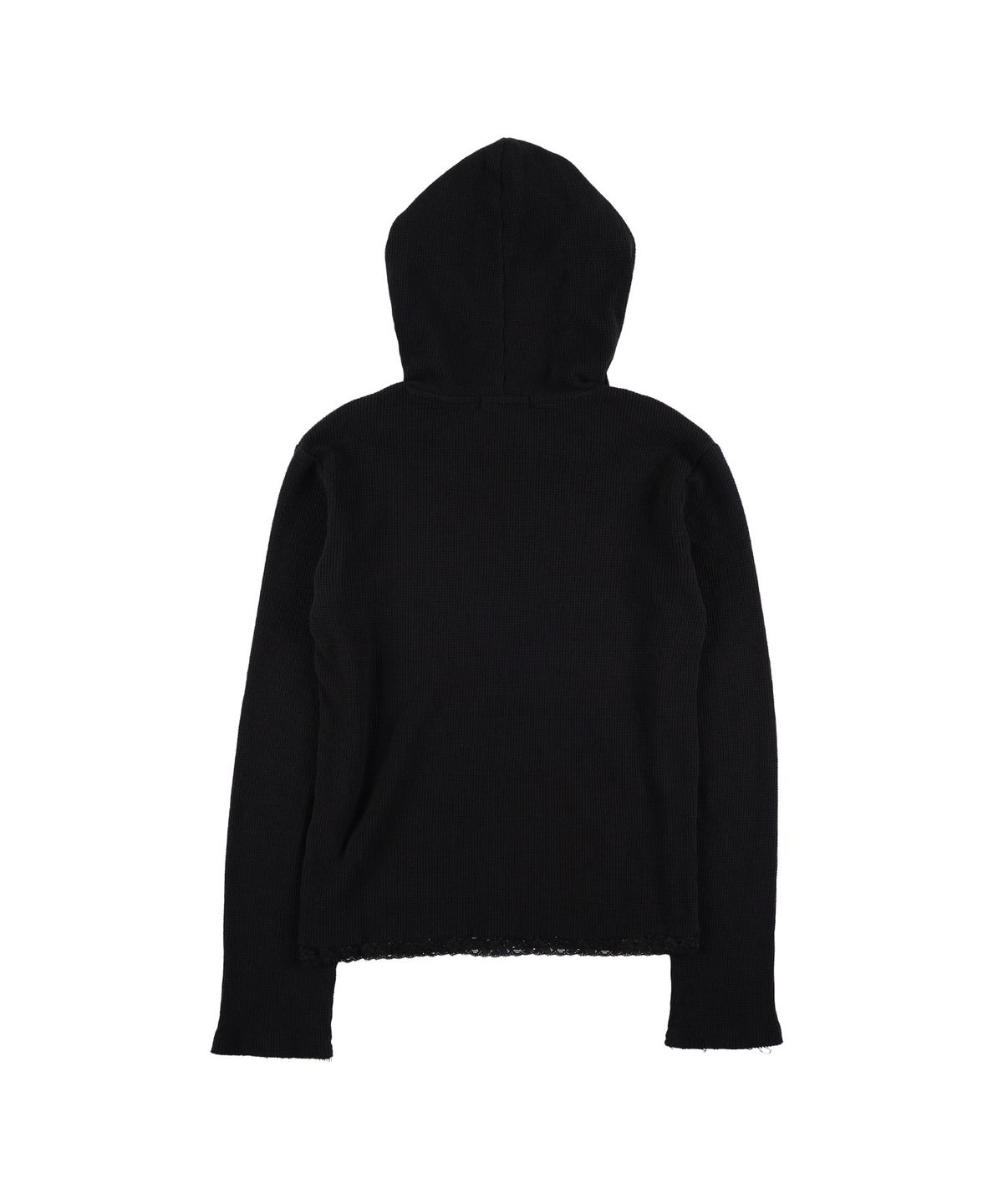 샌드뮤지엄(SAND MUSEUM) LACE WAFFLE HOODIE [Black]