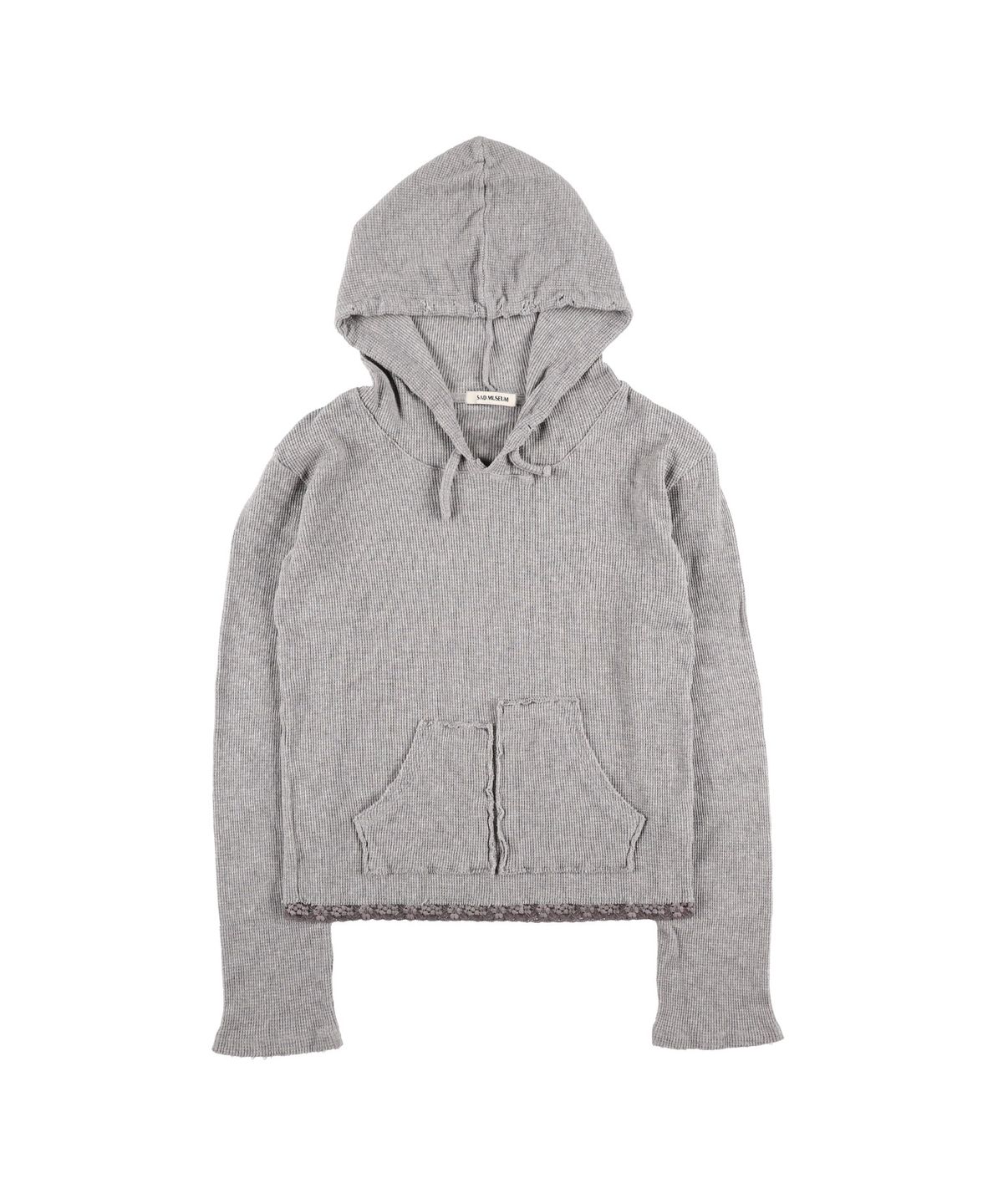 샌드뮤지엄(SAND MUSEUM) LACE WAFFLE HOODIE [Gray]