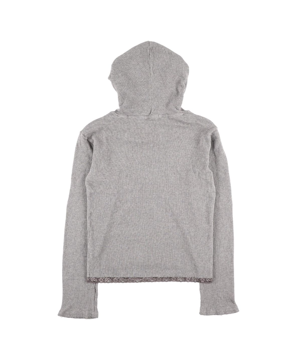 샌드뮤지엄(SAND MUSEUM) LACE WAFFLE HOODIE [Gray]