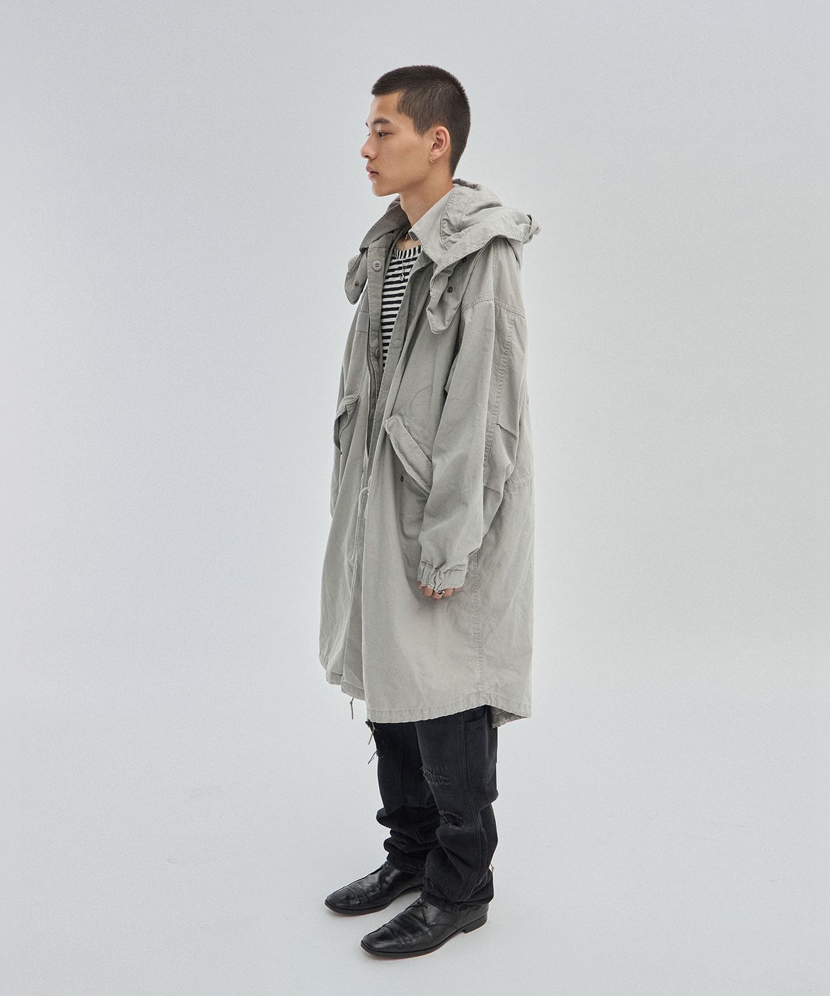 스웨이드(SUADE) FISHTAIL JACKET [LIGHT GRAY]