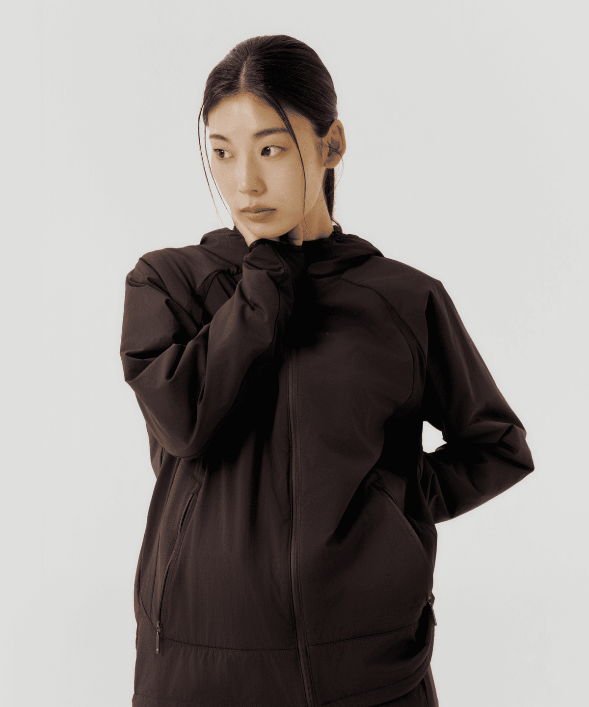 어반사이드 어패럴(URBANSIDE APPAREL) 제로인 옥타 하이브리드 쉘 후드 재킷