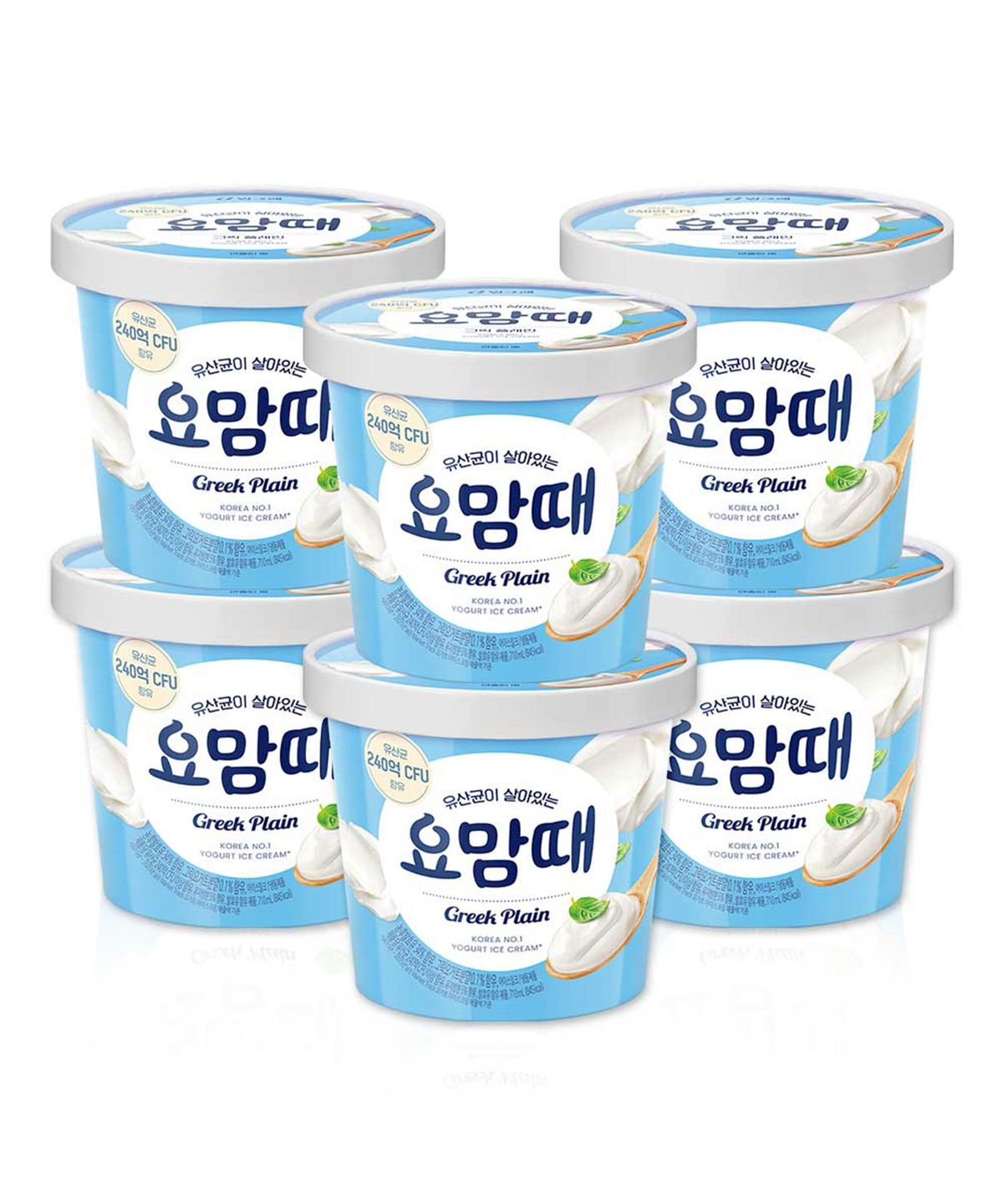 빙그레(BINGGRAE) 요맘때 파인트 그릭 플레인 6개