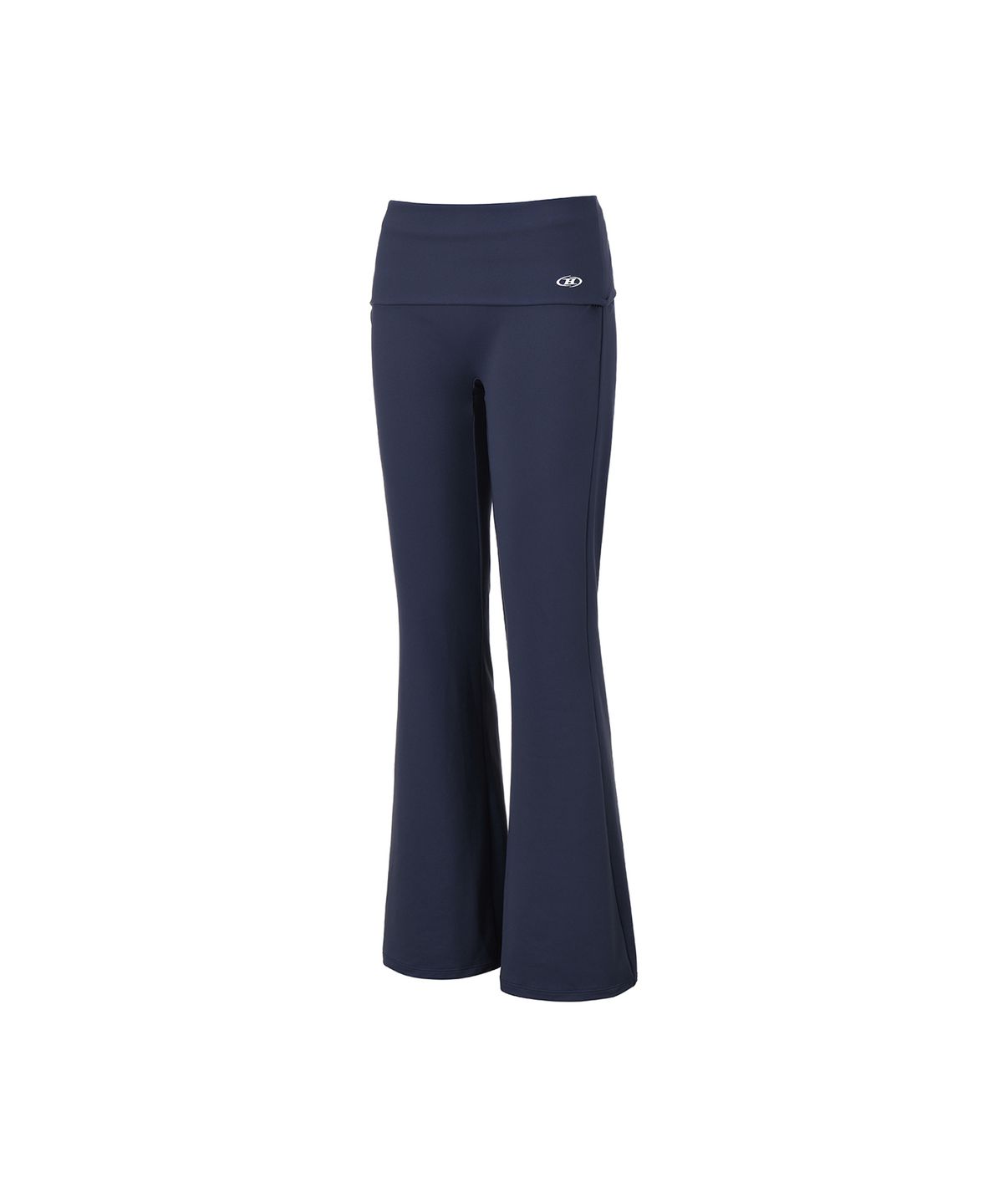 본투윈(BORN TO WIN) W B SOFT FOLDOVER FLARE PANTS [NAVY]