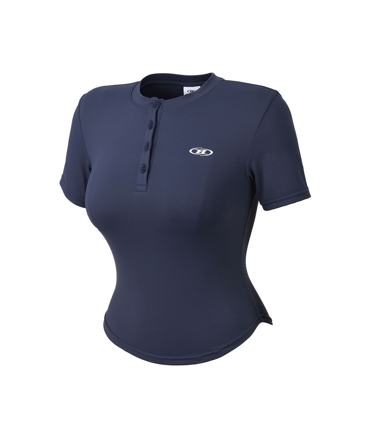 본투윈(BORN TO WIN) W B SOFT HENRY NECK T-SHIRTS [NAVY]