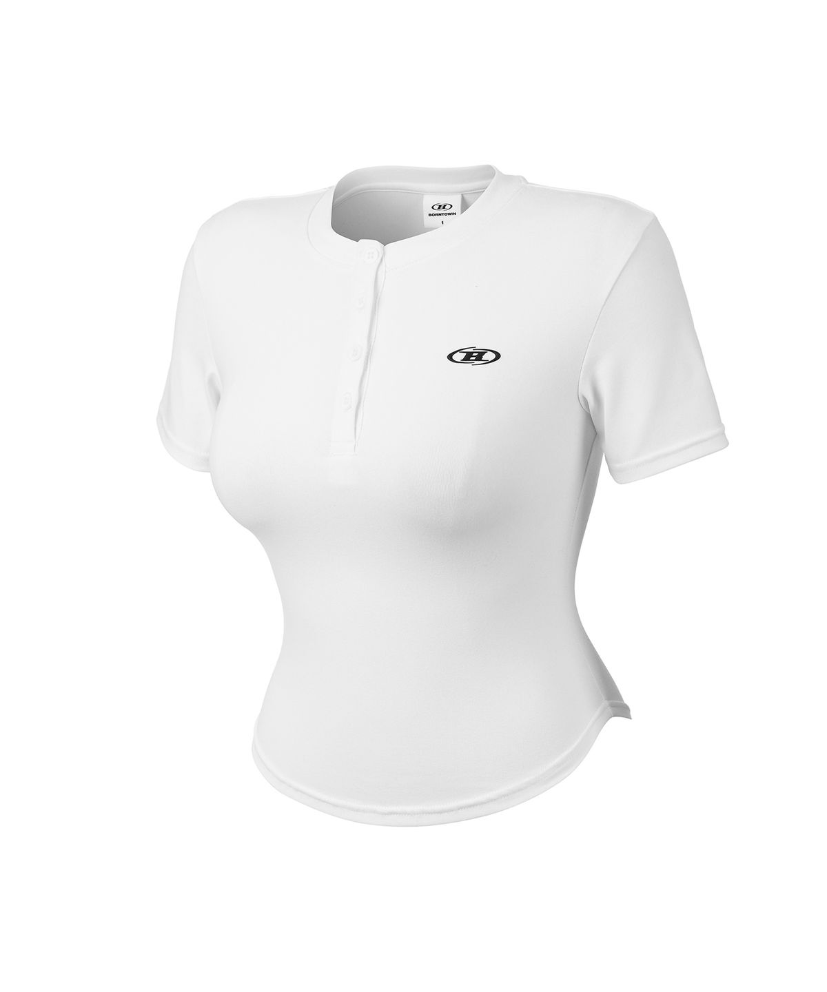 본투윈(BORN TO WIN) W B SOFT HENRY NECK T-SHIRTS [WHITE]
