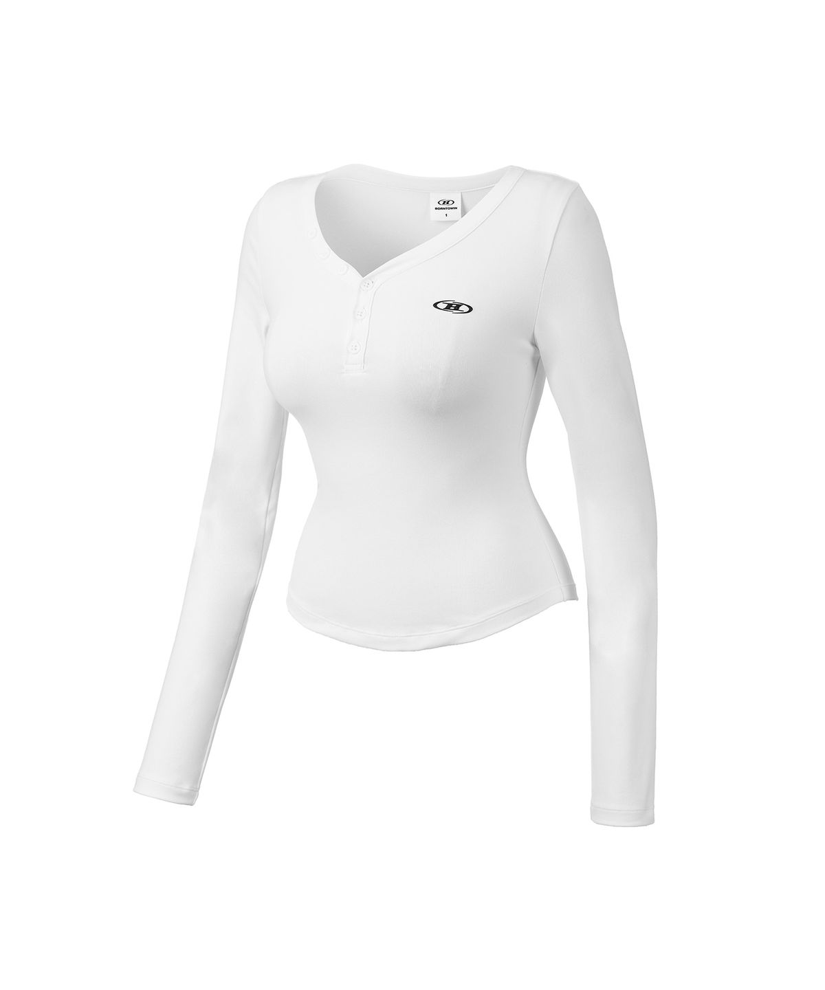 본투윈(BORN TO WIN) W B SOFT BUTTON LONG SLEEVE [WHITE]