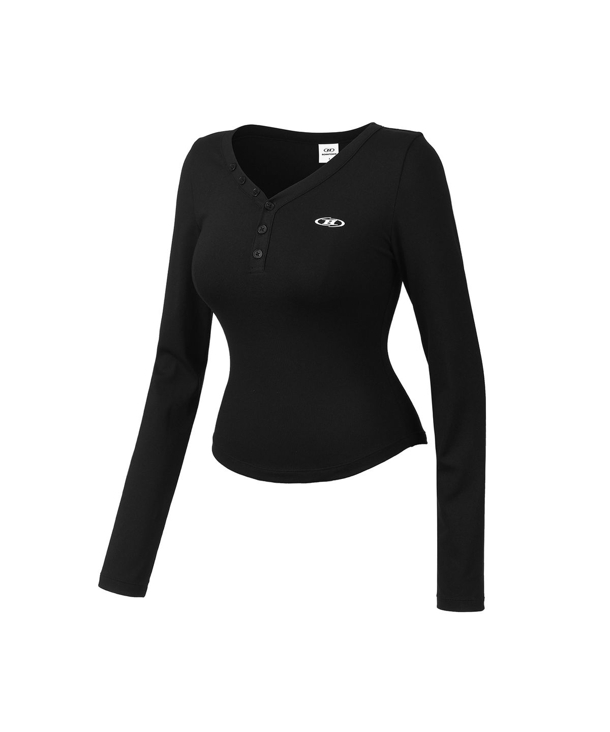 본투윈(BORN TO WIN) W B SOFT BUTTON LONG SLEEVE [BLACK]