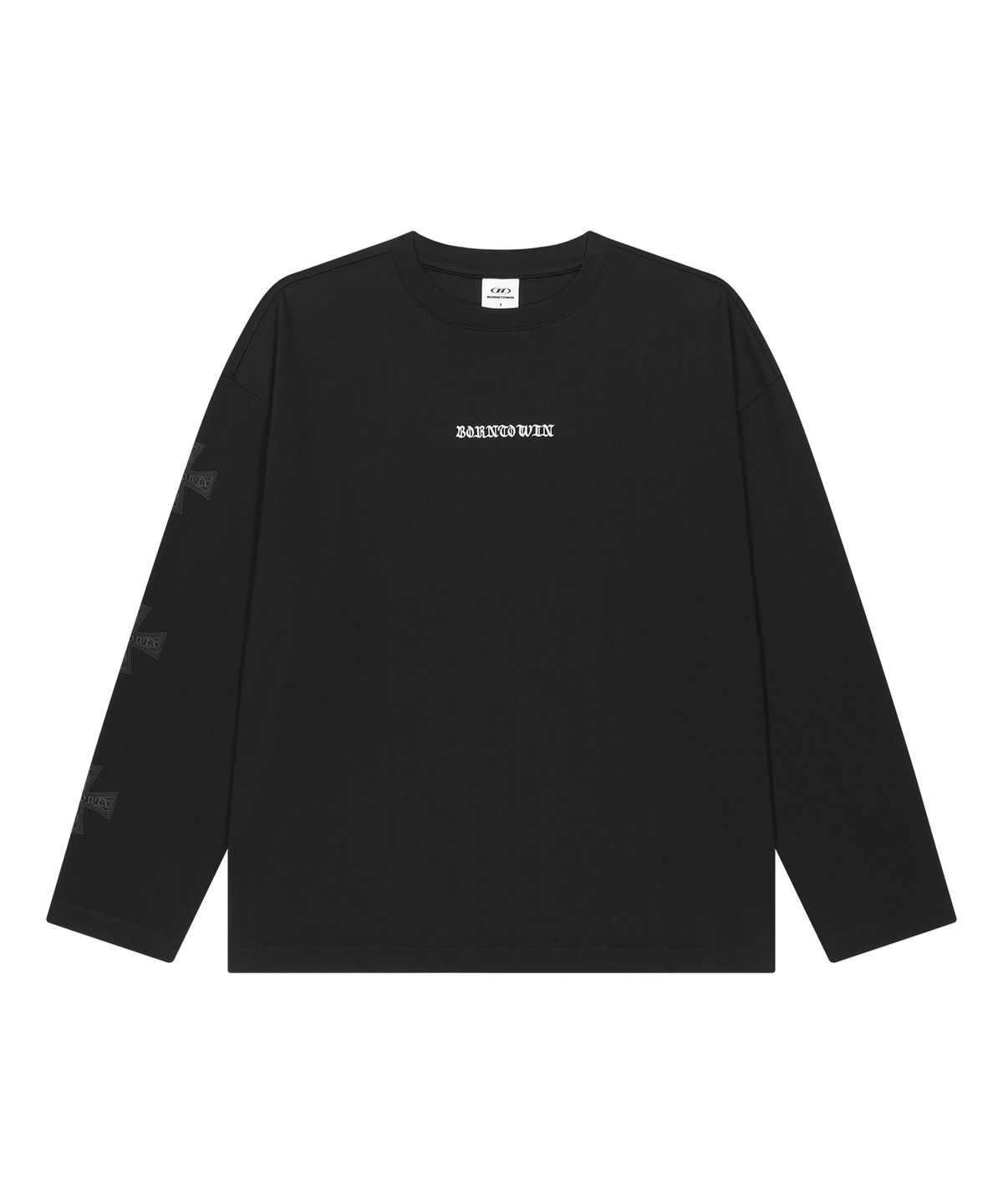 본투윈(BORN TO WIN) GOTHIC CROSS LONG SLEEVE [BLACK]