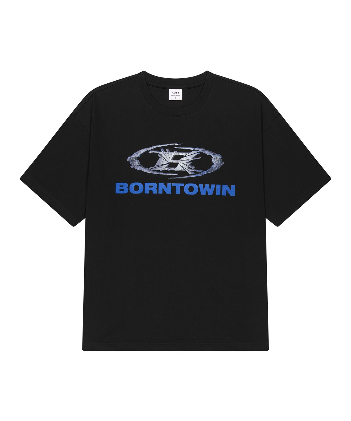 본투윈(BORN TO WIN) DAMAGED SYMBOL B LOGO T-SHIRTS [BLACK]
