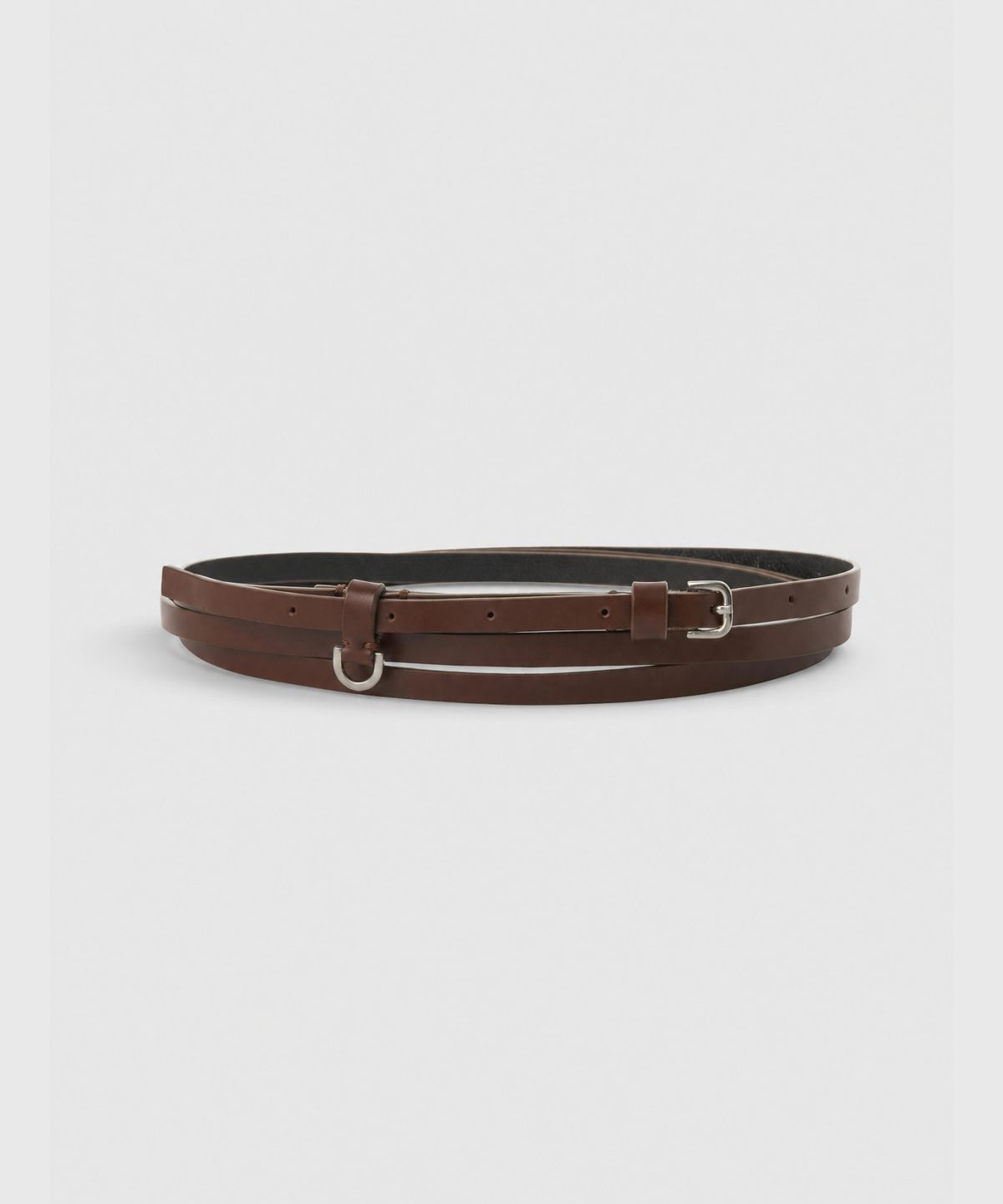 룩캐스트(LOOKAST) 레더 씬 벨트 / LEATHER THIN BELT_2colors