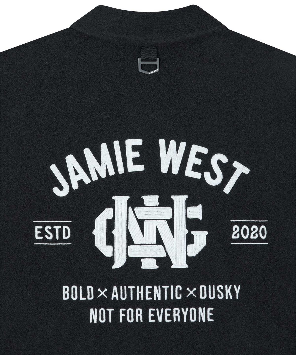 제이미웨스트(JAMIE WEST) 레트로 심볼 플리스 자켓 (BK)