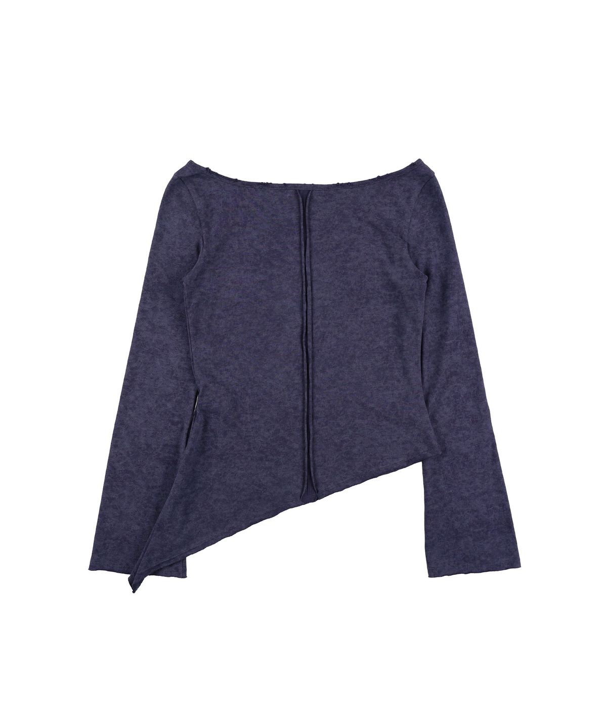 샌드뮤지엄(SAND MUSEUM) DAMAGED BOAT NECK TEE [Navy]