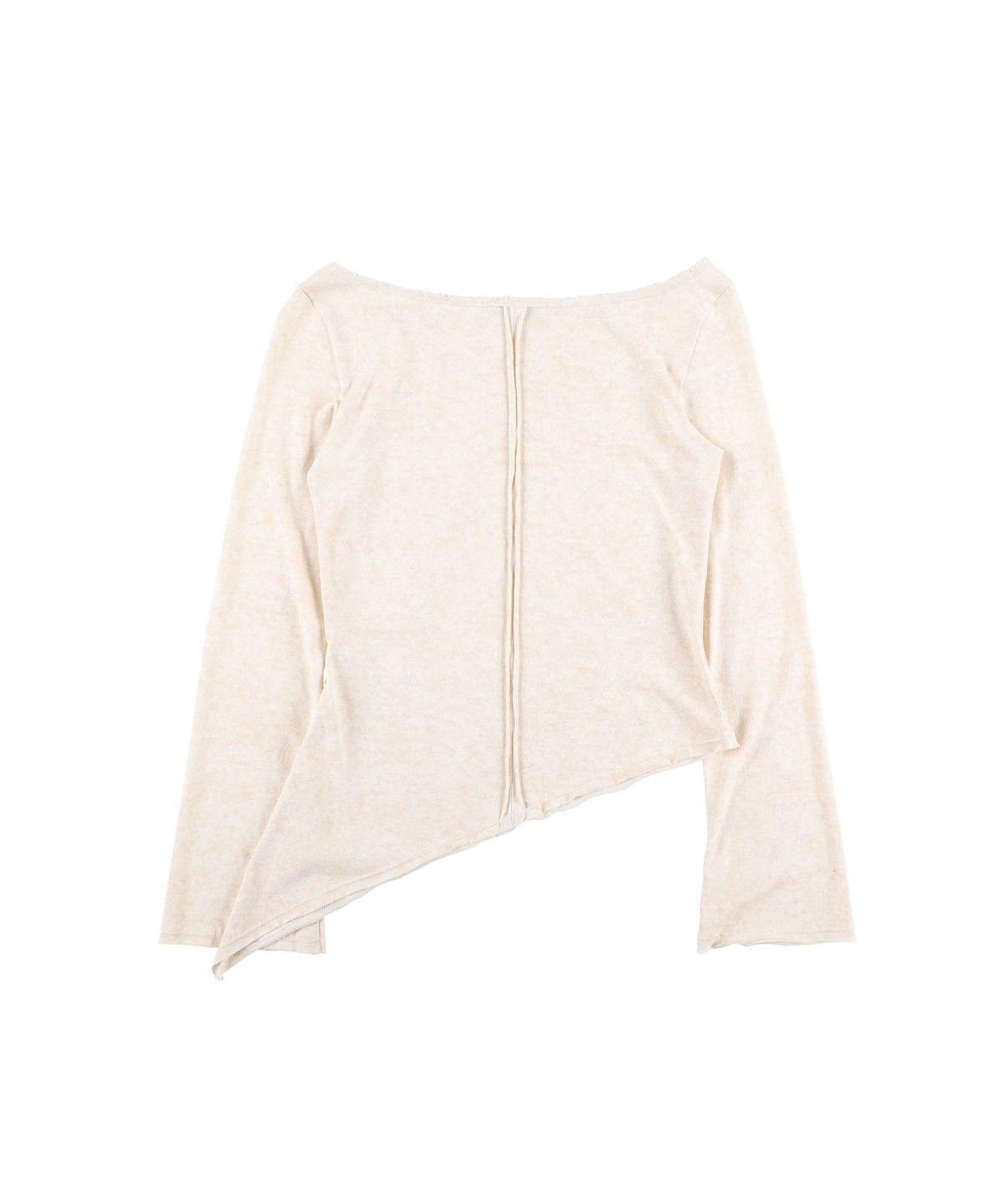 샌드뮤지엄(SAND MUSEUM) DAMAGED BOAT NECK TEE [Ivory]
