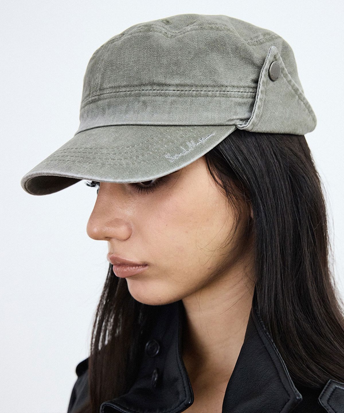 샌드뮤지엄(SAND MUSEUM) FLAP WORK CAP [Vintage Khaki]
