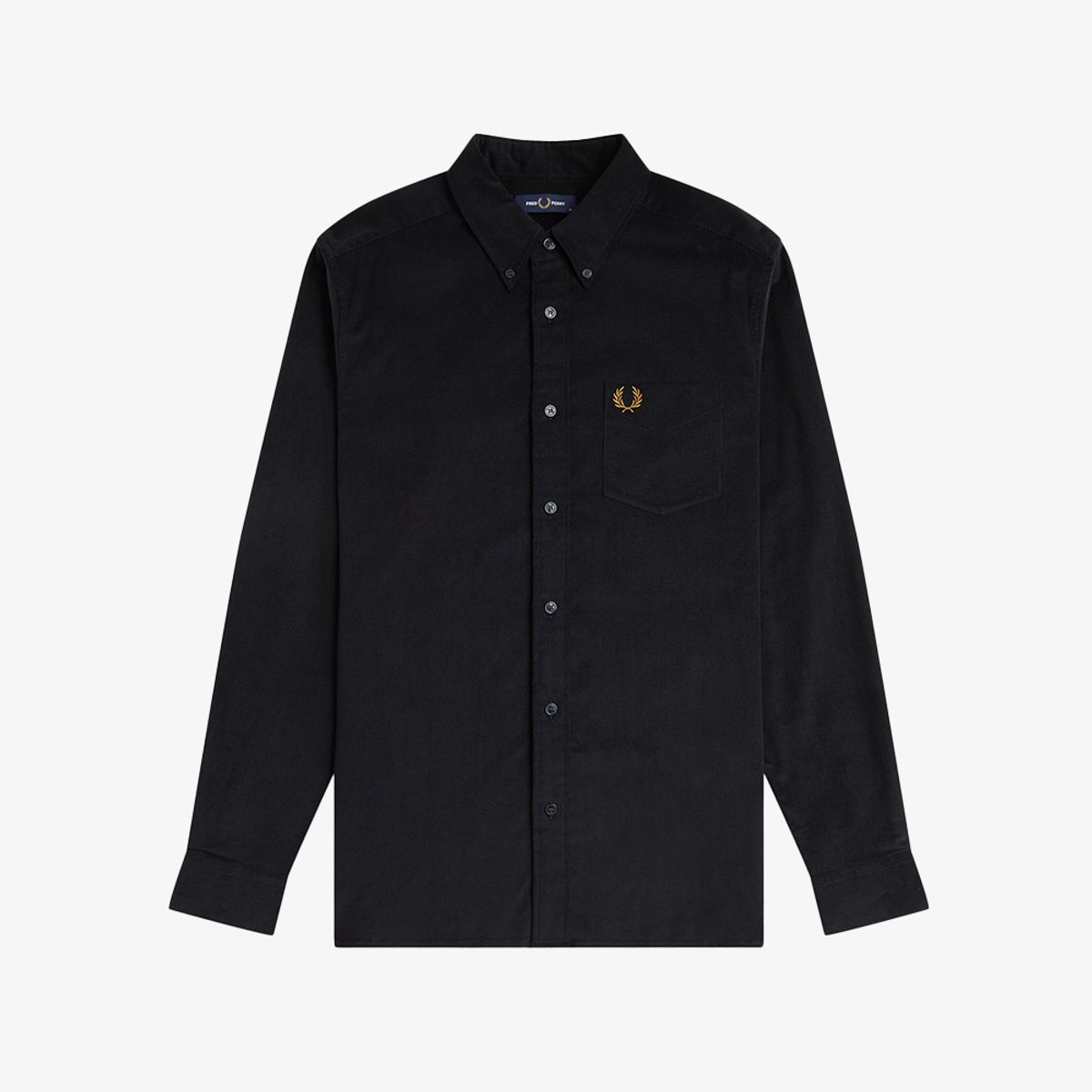 프레드페리(FRED PERRY) [Sharp] 니들 코듀로이 셔츠 - 블랙 AFPM2G33462-102
