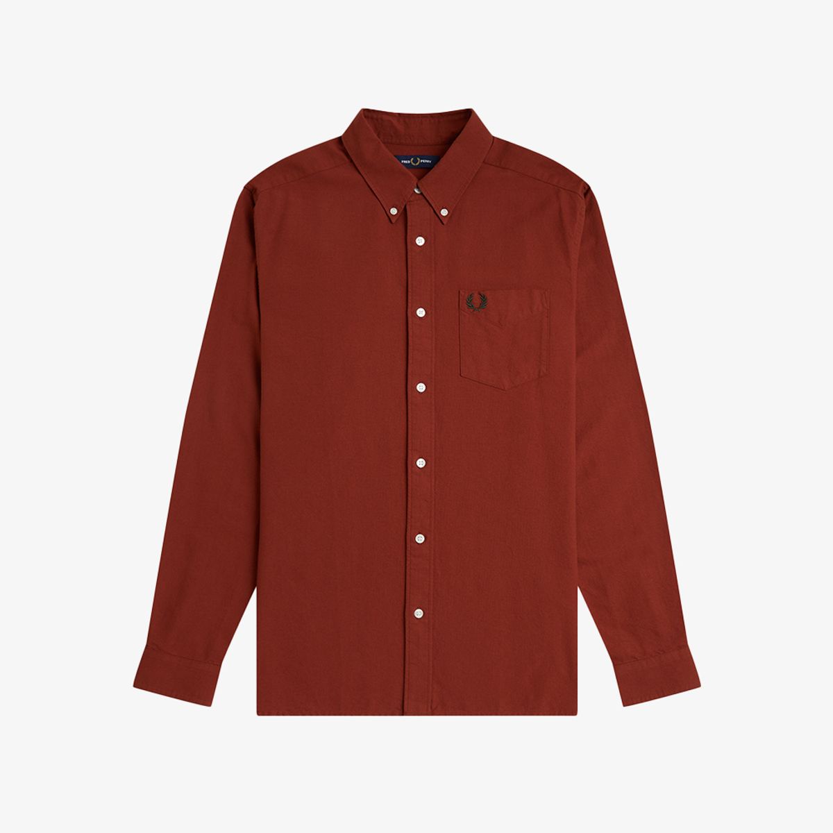 프레드페리(FRED PERRY) [Baseline] 롱 슬리브 옥스포드 셔츠 - 브랜디 AFPM2G35516-28C