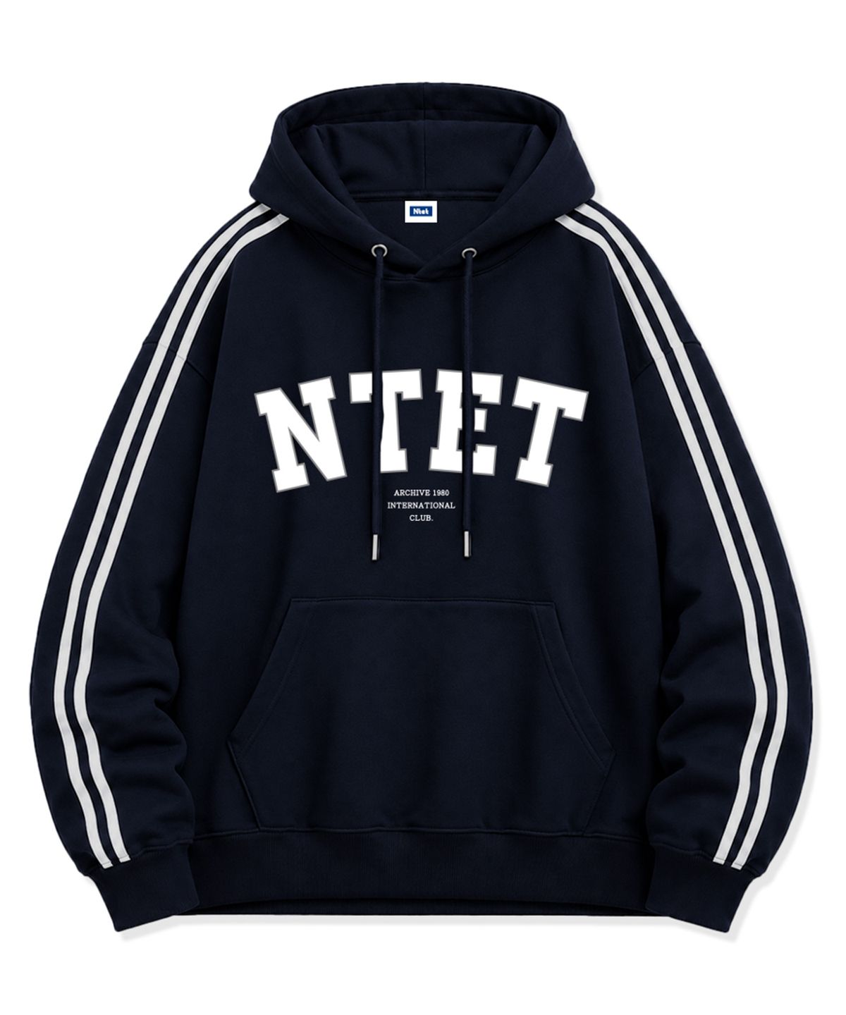 엔티이티(NTET) 아치 클럽 로고 트랙 후드티 (3color)