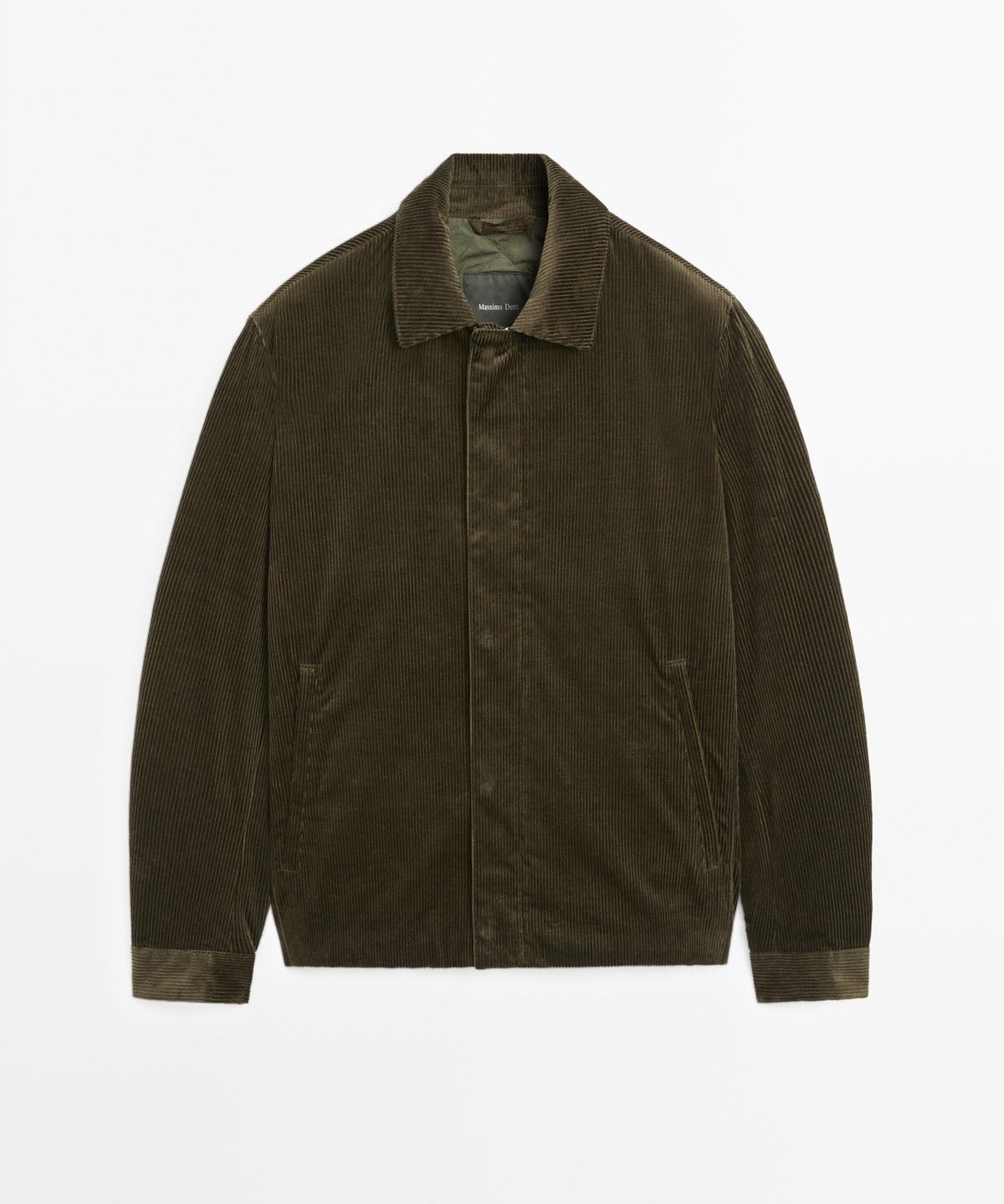 마시모두띠(MASSIMO DUTTI) 플래킷 디테일 코듀로이 자켓