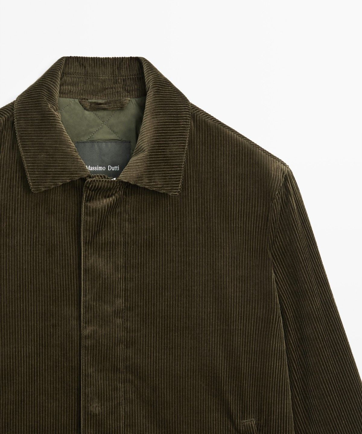 마시모두띠(MASSIMO DUTTI) 플래킷 디테일 코듀로이 자켓