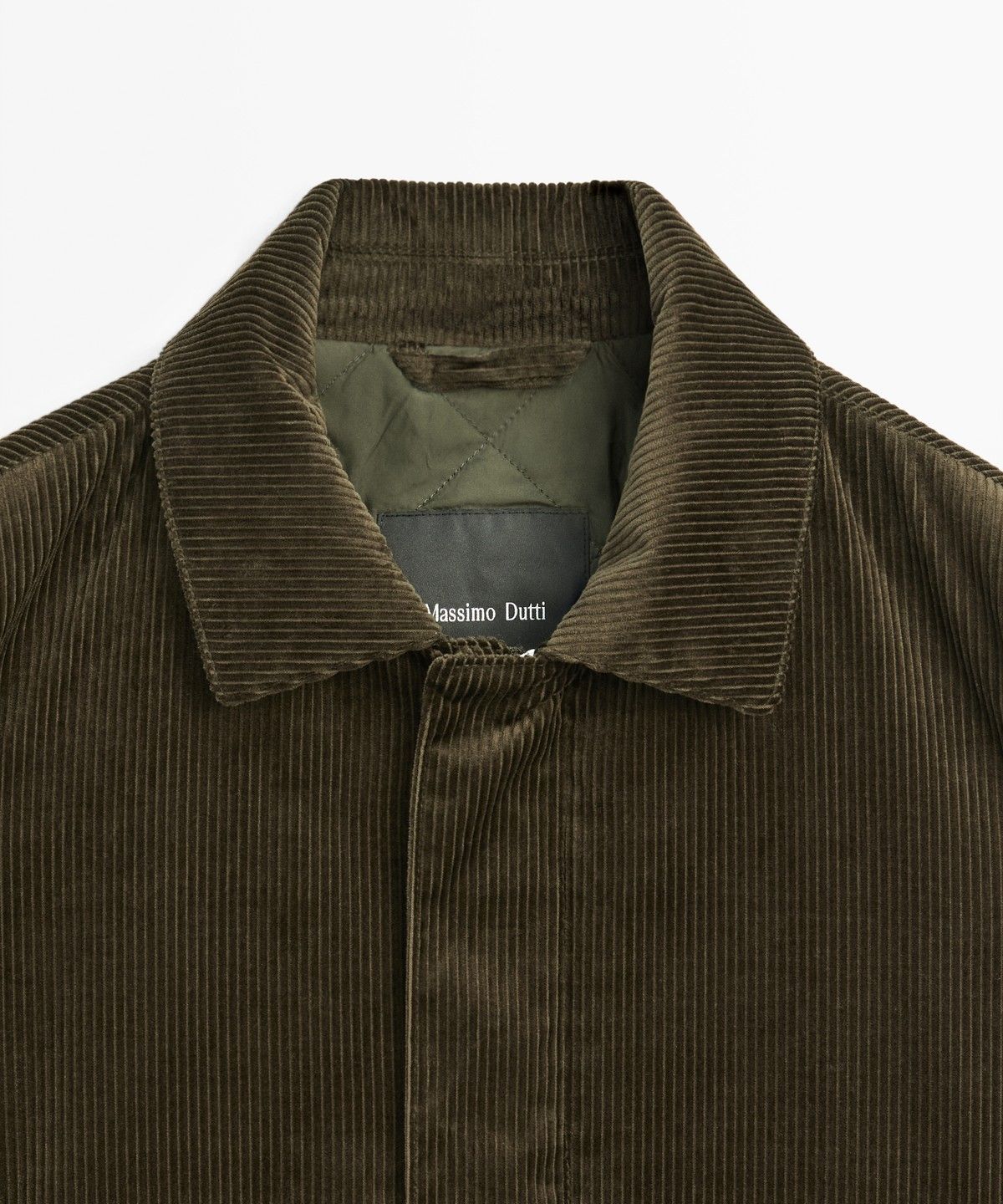 마시모두띠(MASSIMO DUTTI) 플래킷 디테일 코듀로이 자켓
