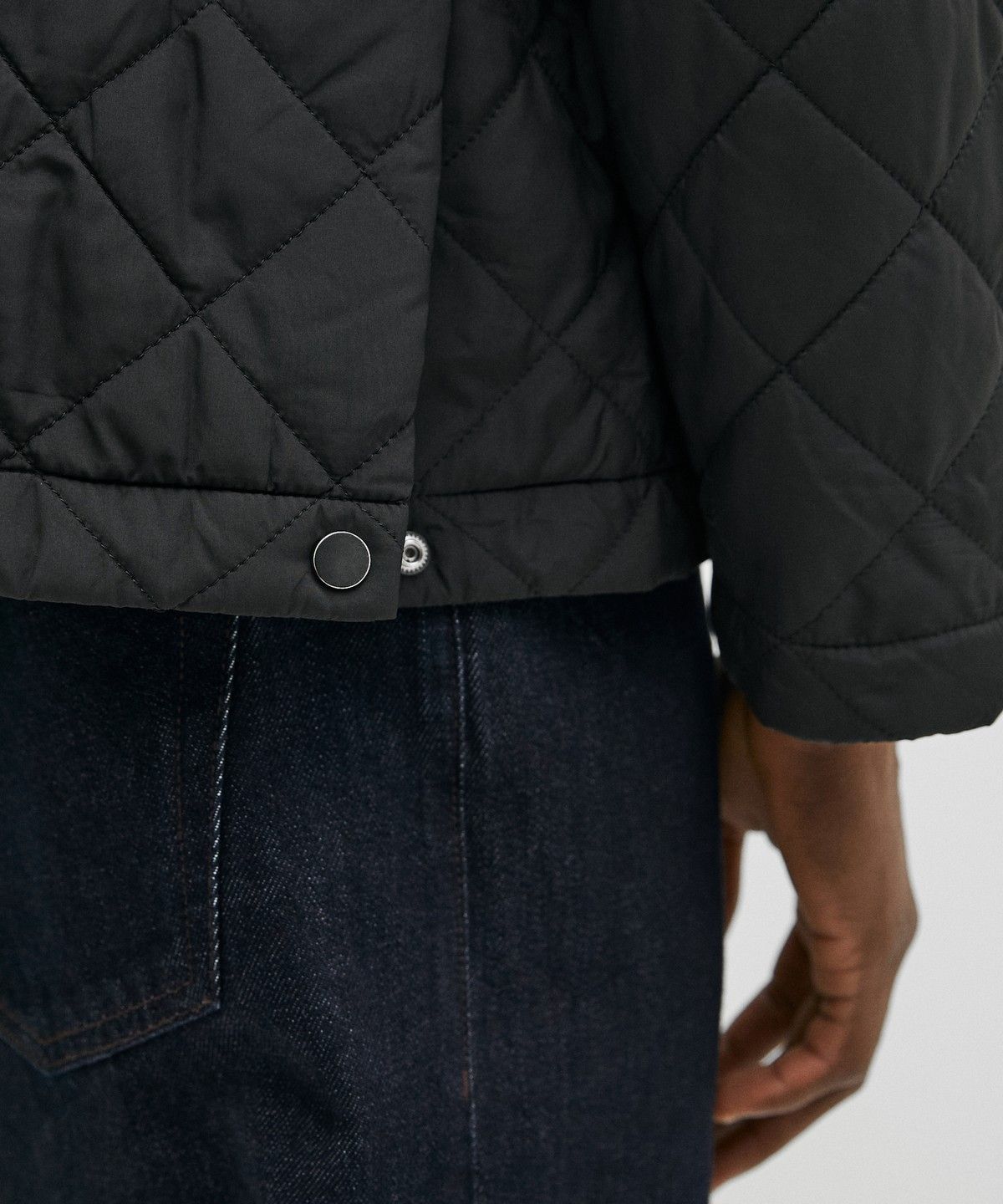 마시모두띠(MASSIMO DUTTI) 코듀로이 칼라 누비 자켓