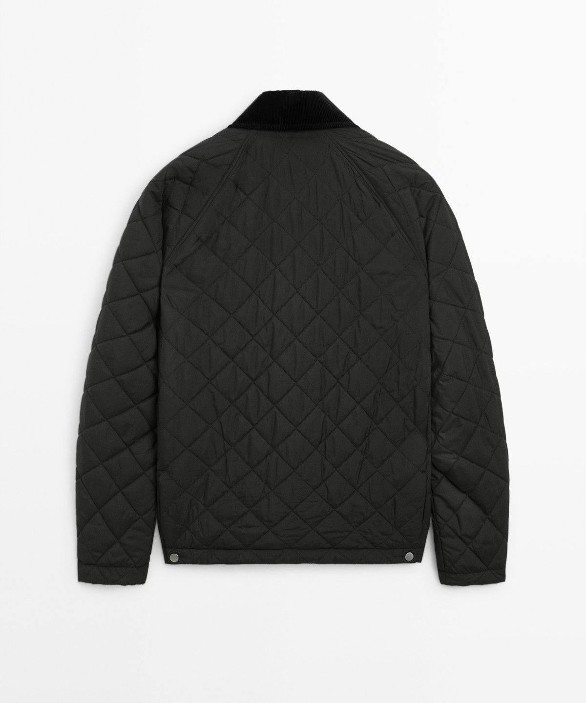 마시모두띠(MASSIMO DUTTI) 코듀로이 칼라 누비 자켓