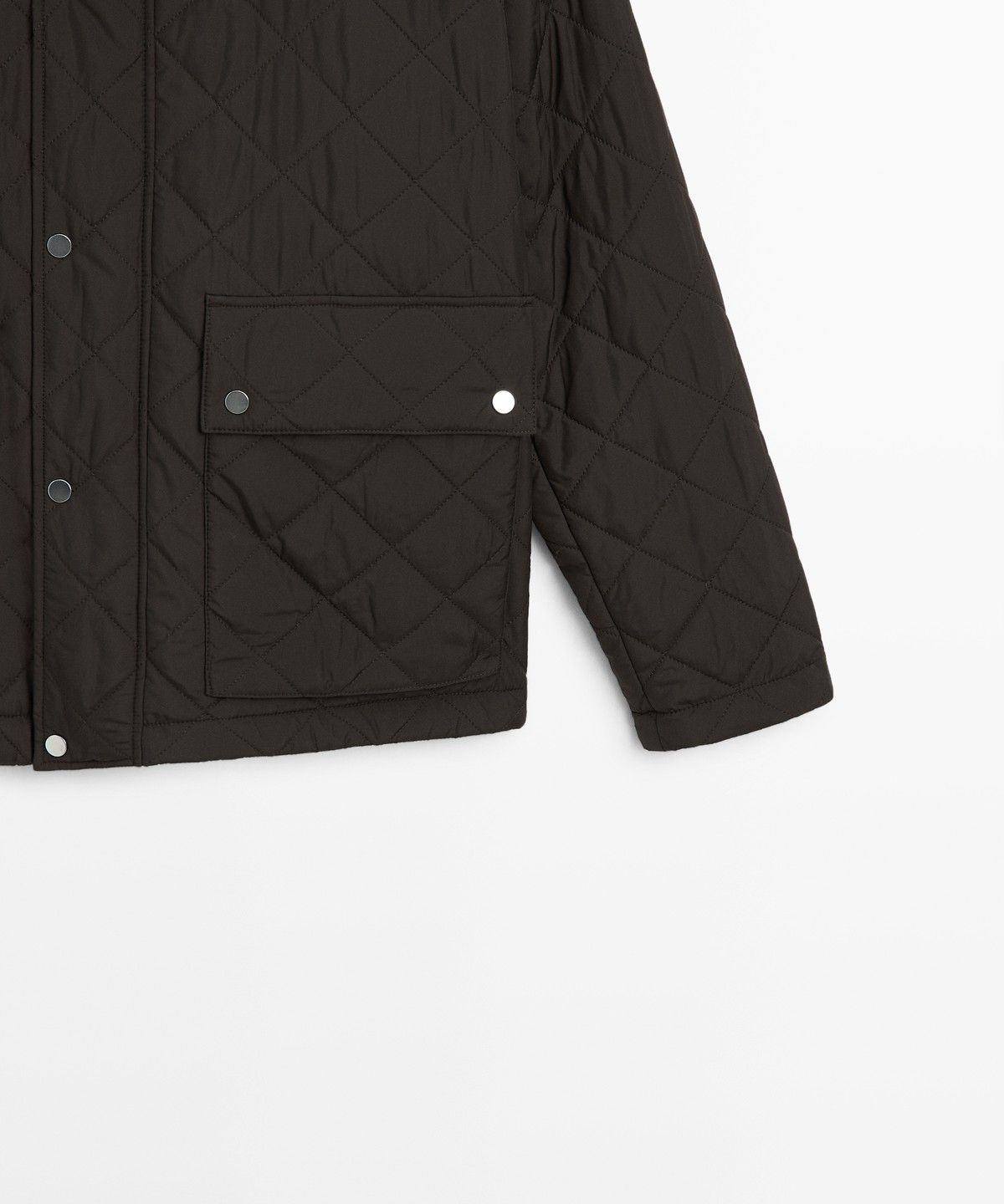 마시모두띠(MASSIMO DUTTI) 코듀로이 칼라 누비 자켓