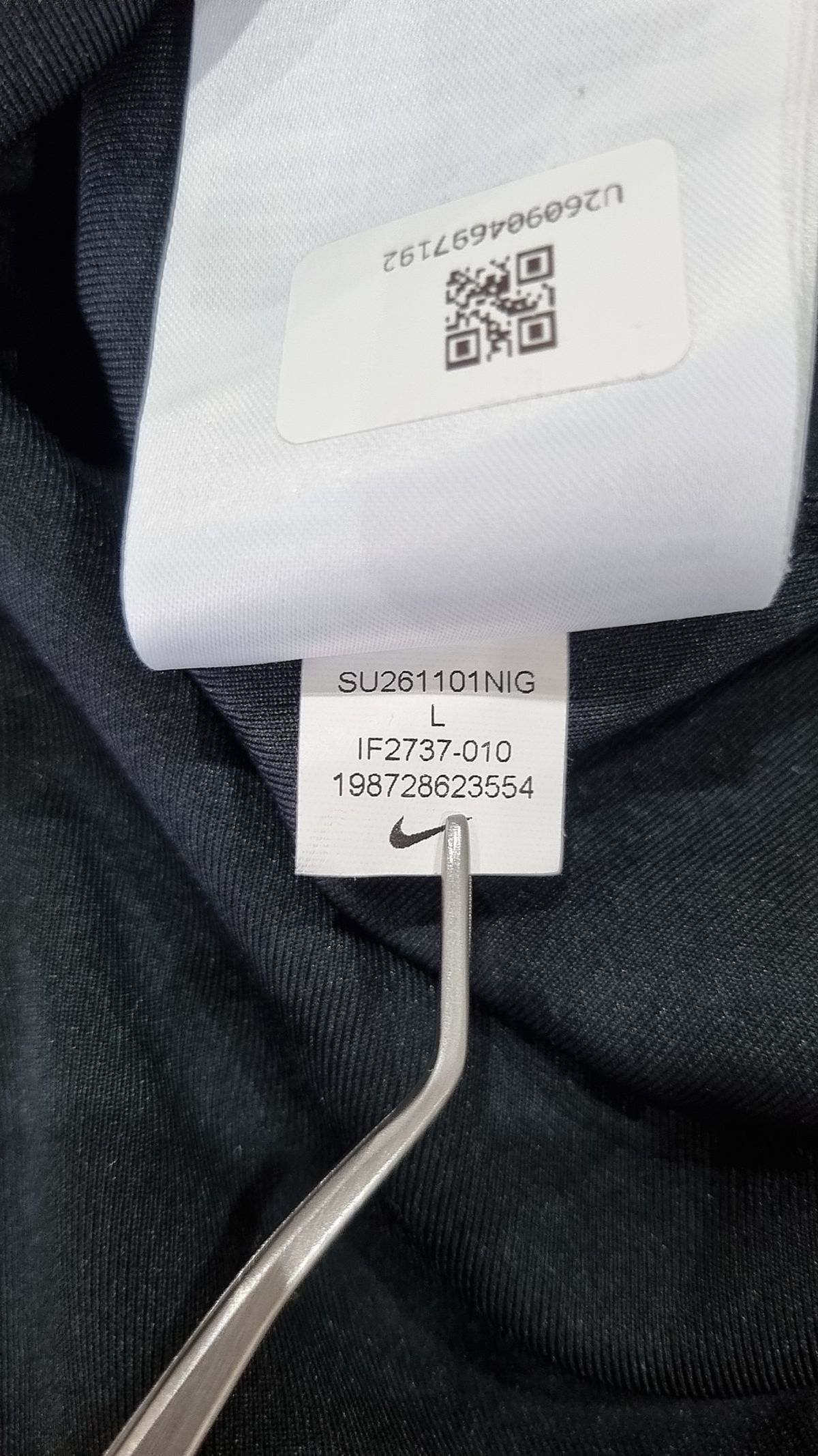 나이키(NIKE) 24.7 임파서블리소프트 드라이 핏 반소매 탑 M - 블랙:다크 스모크 그레이 / IF2737-010 L