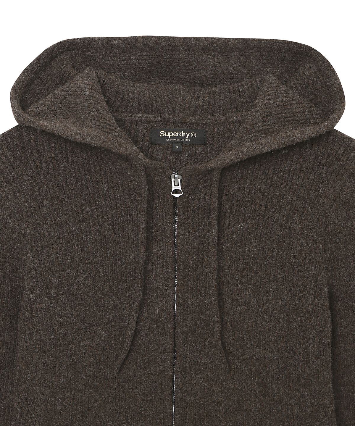 슈퍼드라이(SUPERDRY) 우먼스 리브드라이 니트 집업 브라운 SDFKCFQ06BRW
