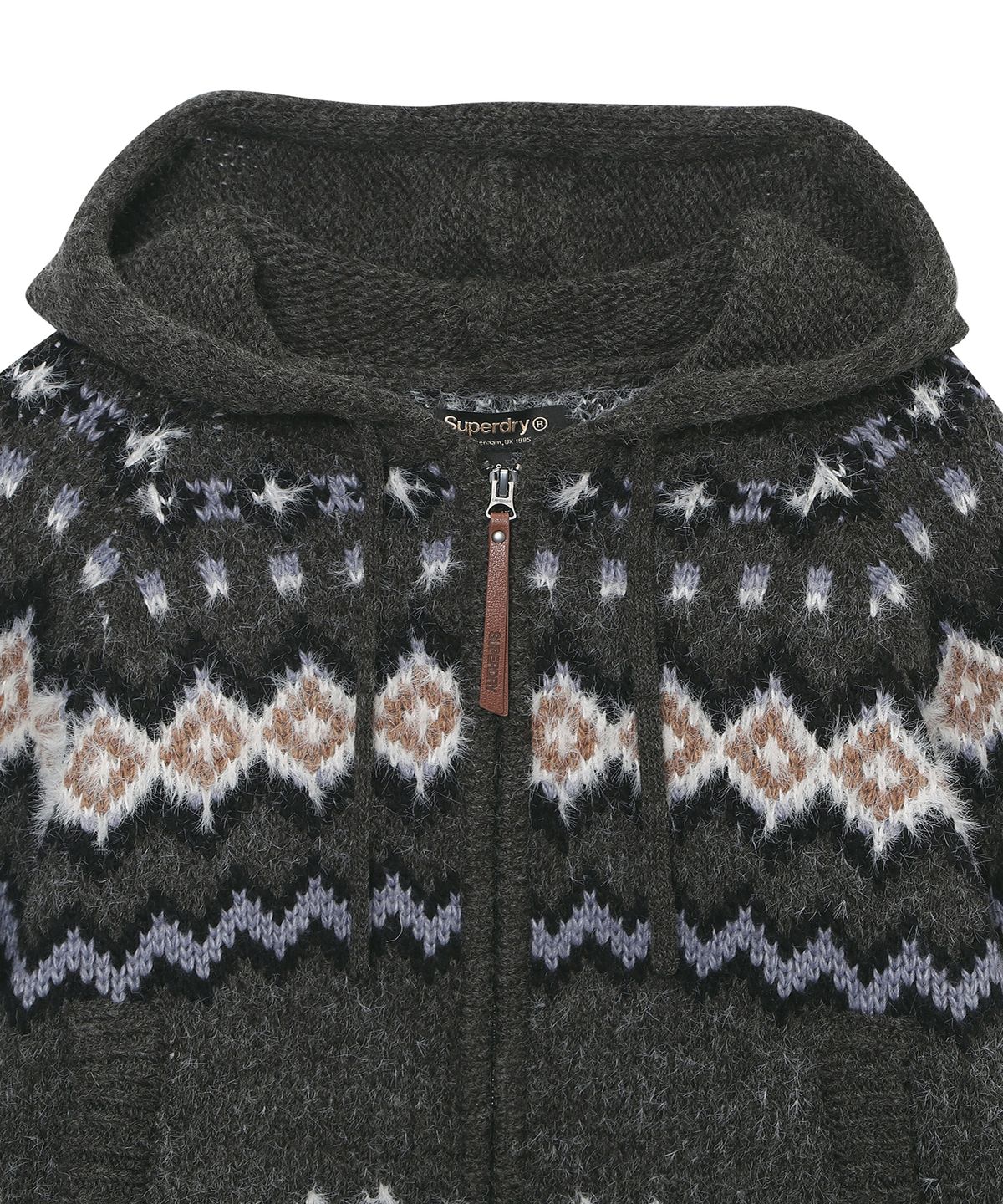 슈퍼드라이(SUPERDRY) 우먼스 노르드라이 스웨터 다크 멜란지 그레이 SDFKCFQ04DMG