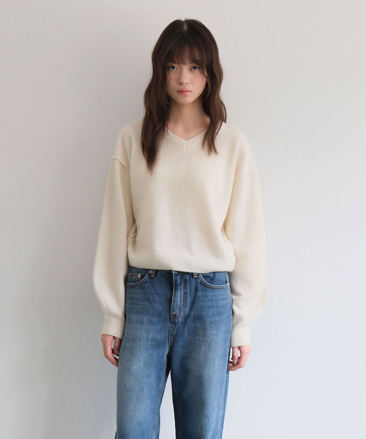 모의(MOUI) Mellow ribbon knit (IVORY)