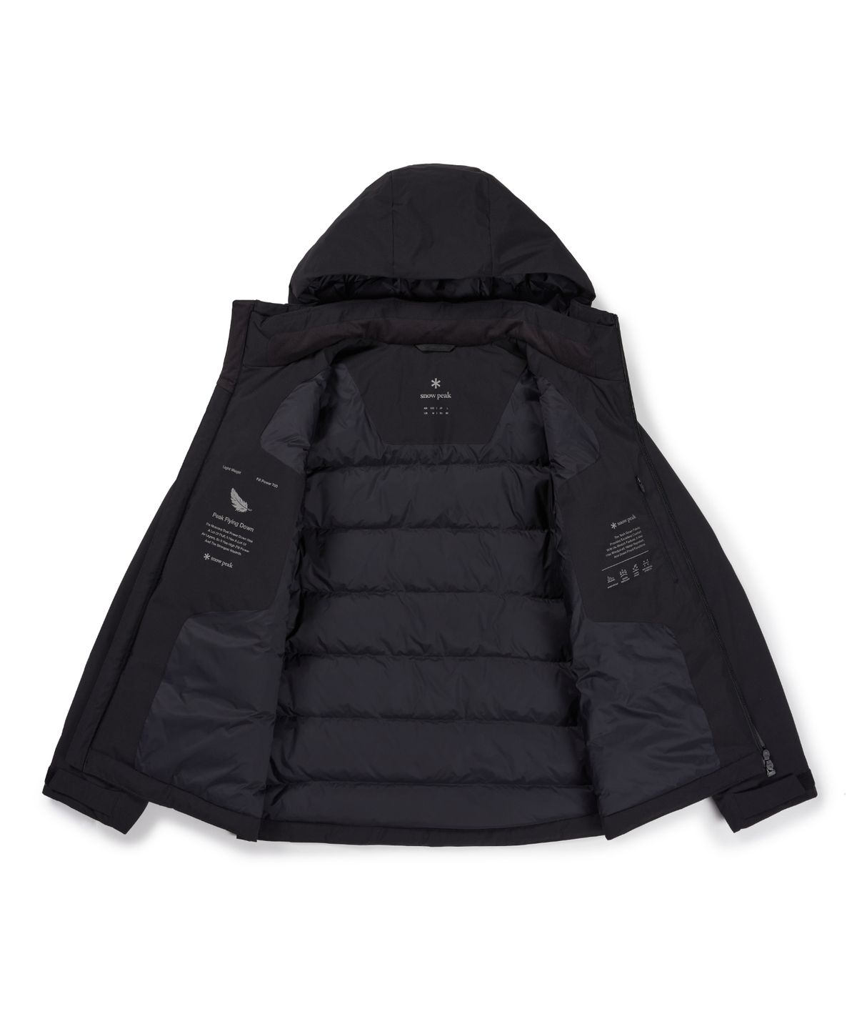 스노우피크 어패럴(SNOWPEAK APPAREL) 2L 티타닉 그래픽 지퍼 경량 다운 자켓 (S26WMTDJ34) Black