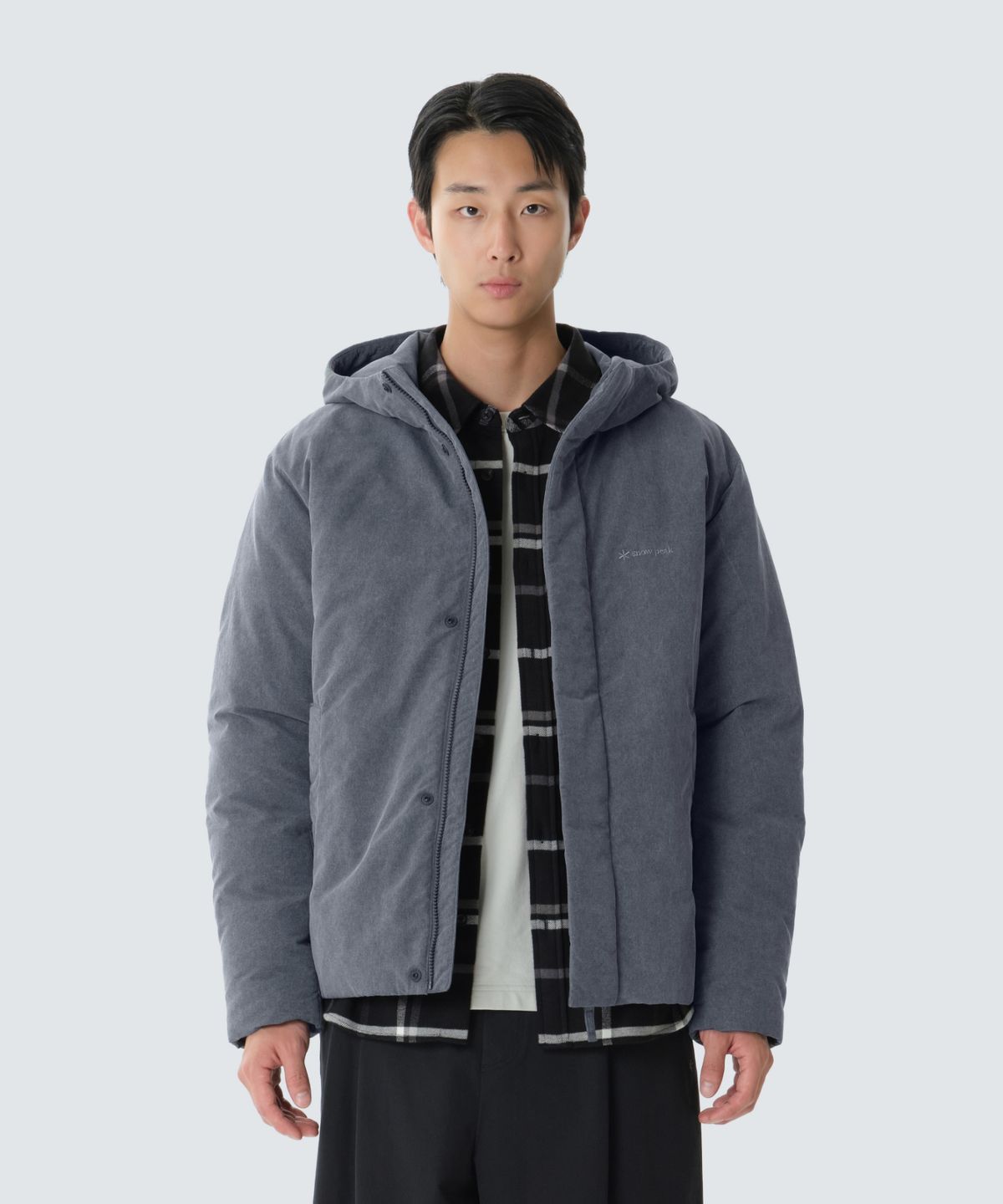 스노우피크 어패럴(SNOWPEAK APPAREL) 클랜드 워싱 경량 다운 자켓 (S26WUDDJ94) Charcoal