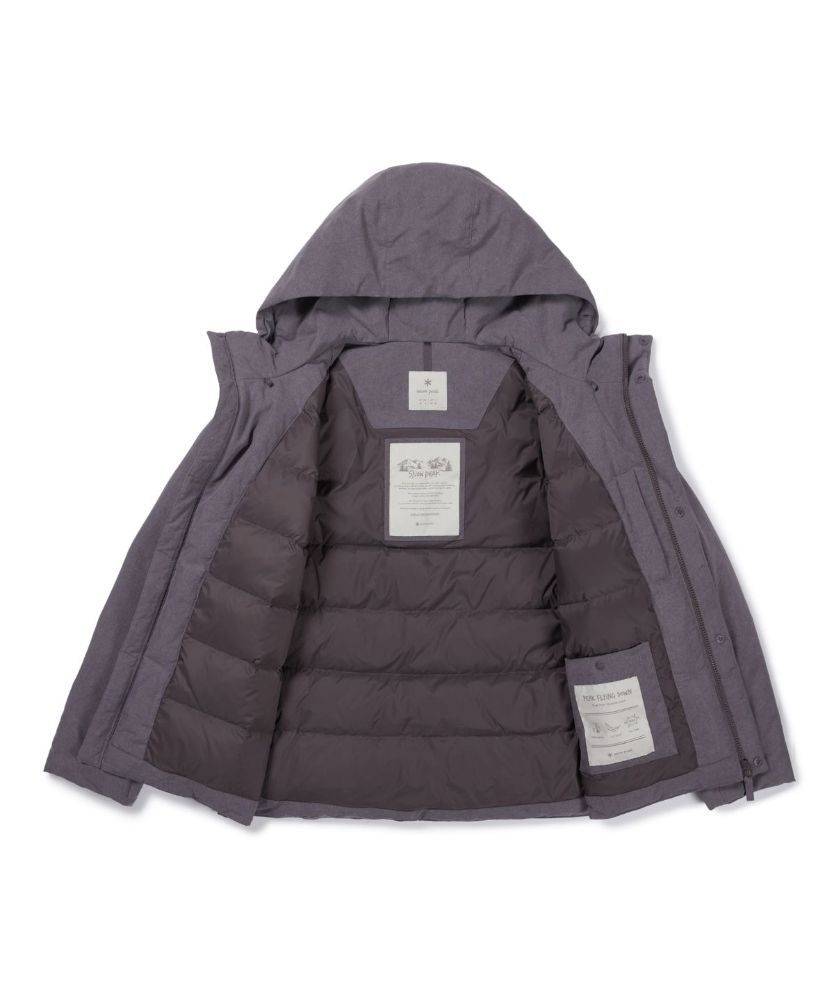 스노우피크 어패럴(SNOWPEAK APPAREL) 클랜드 워싱 경량 다운 자켓 (S26WUDDJ94) Wine