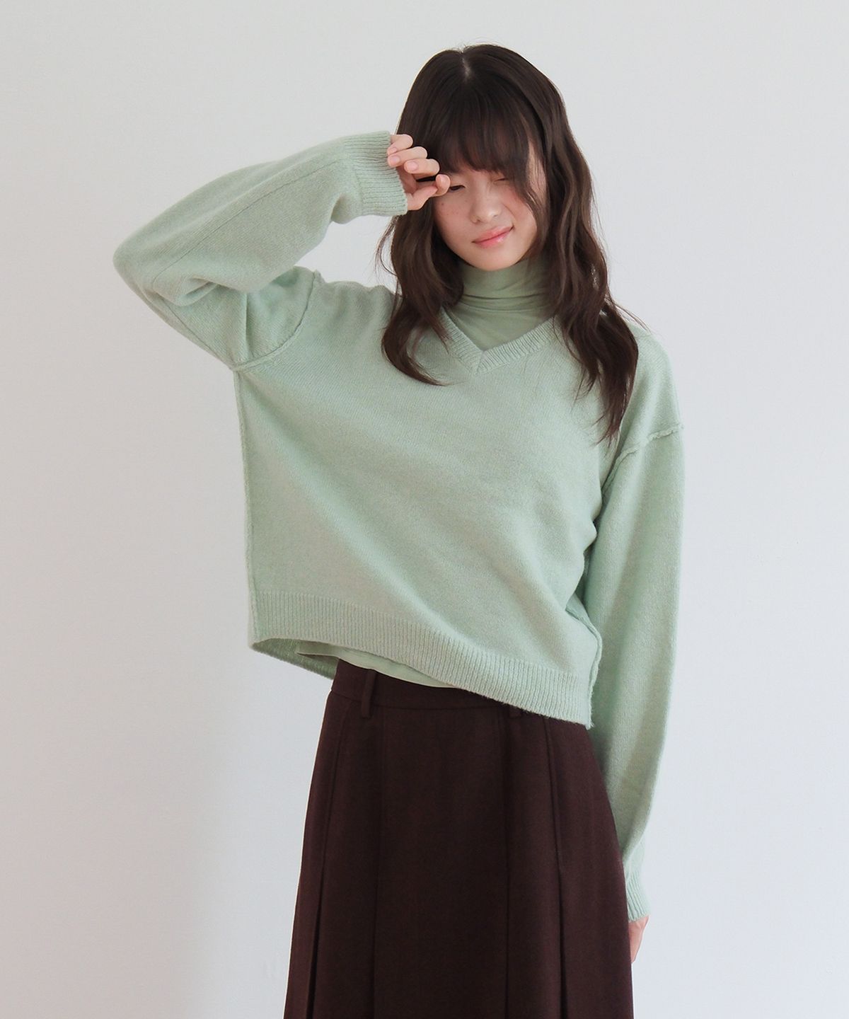모의(MOUI) Mellow ribbon knit (MINT)